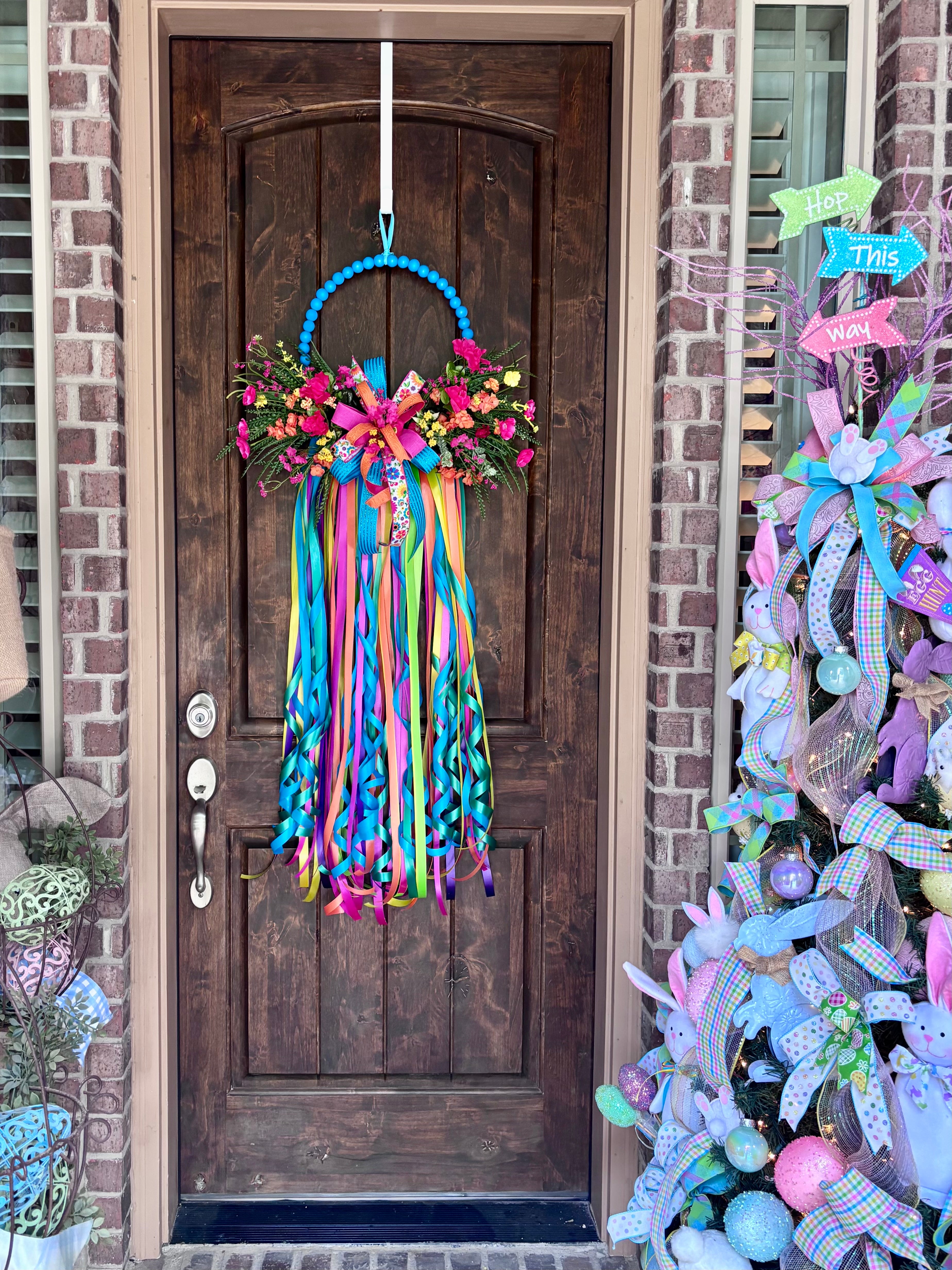 Made to Order Fiesta Flower Burst Beaded Wreath
