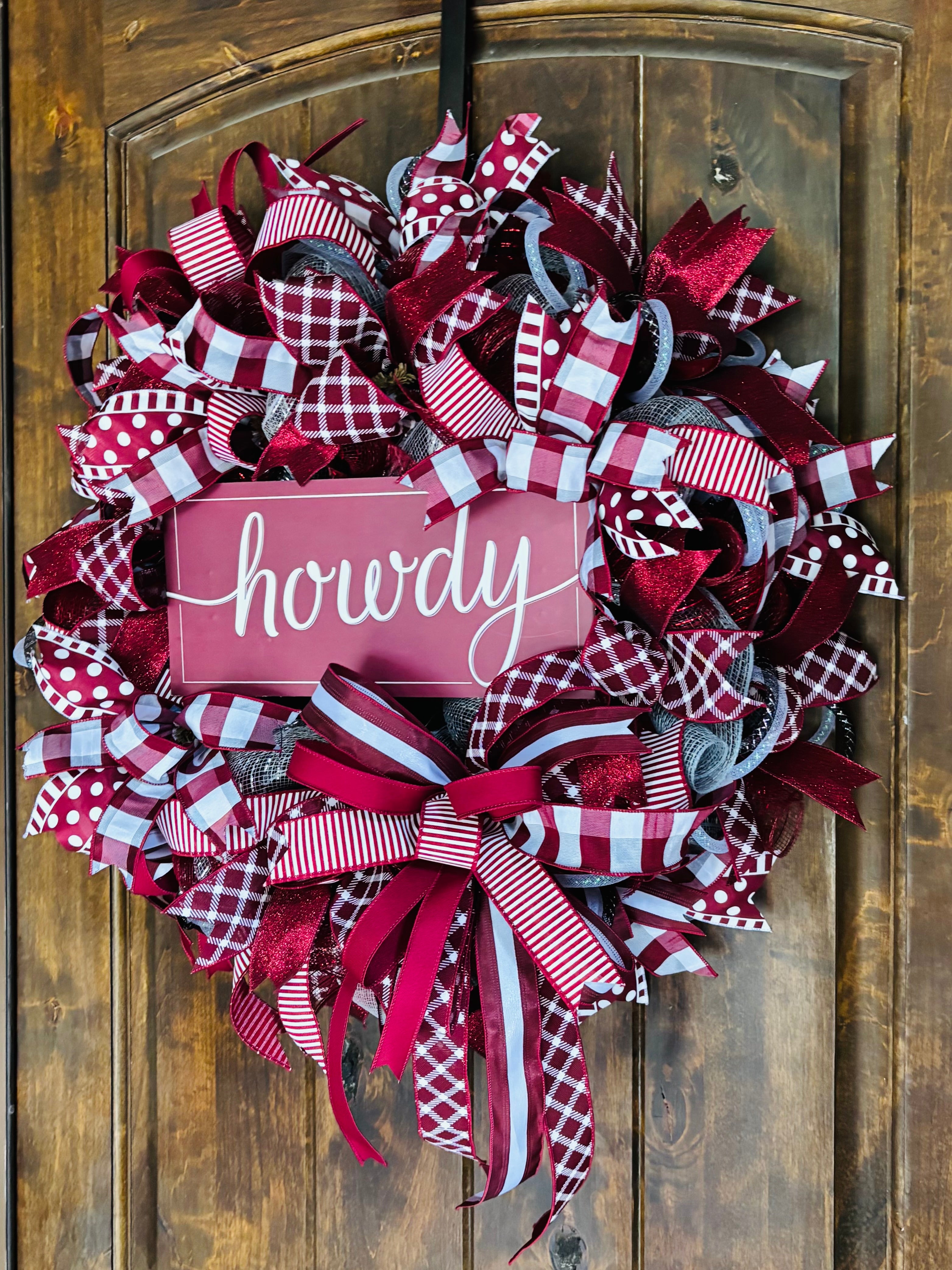 Made to Order TAMU Full Ribbon Wreath