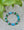 Soft blue and green glass sead beads
