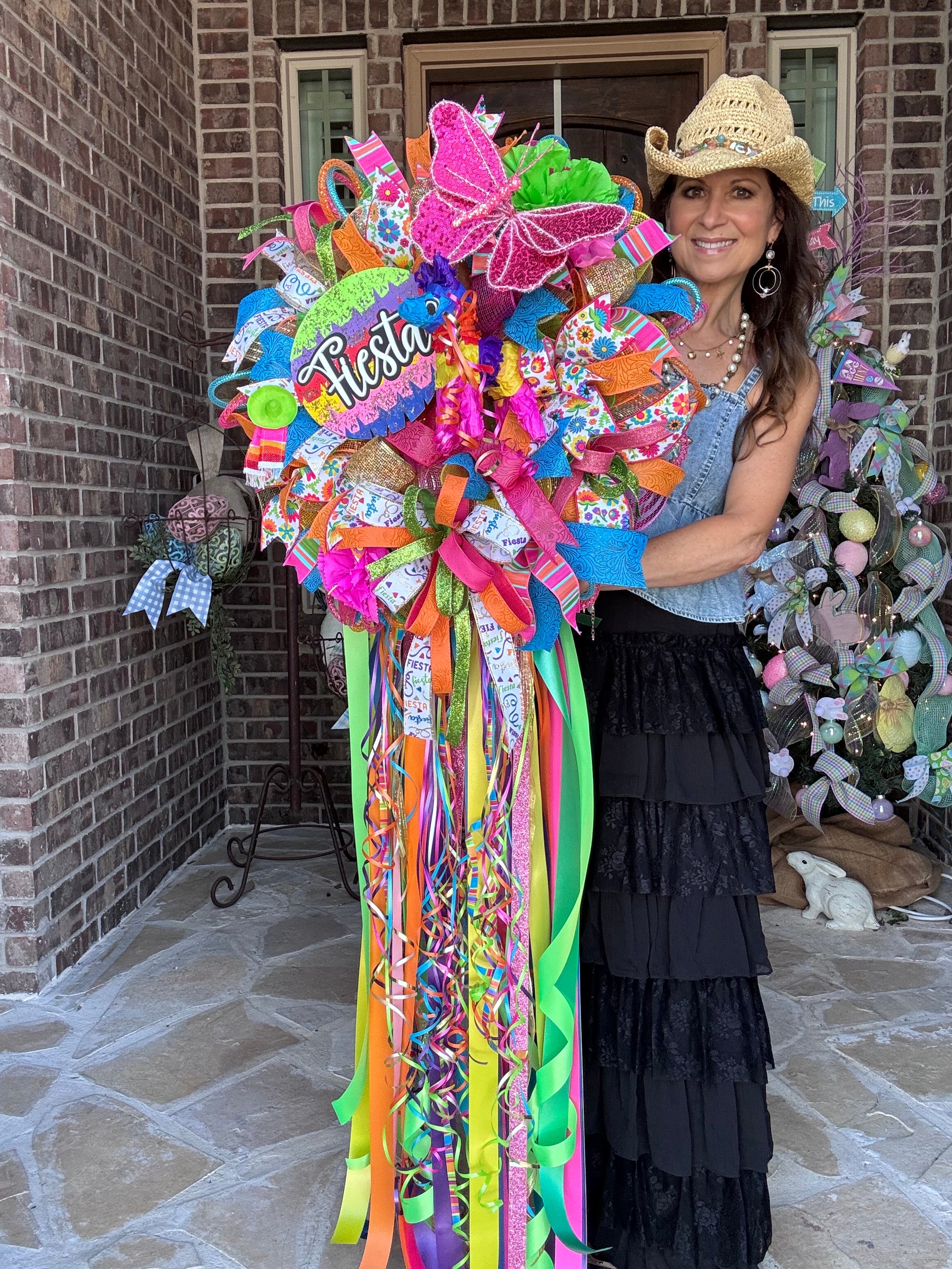 Made to Order 24” Fiesta Ribbon Wreath