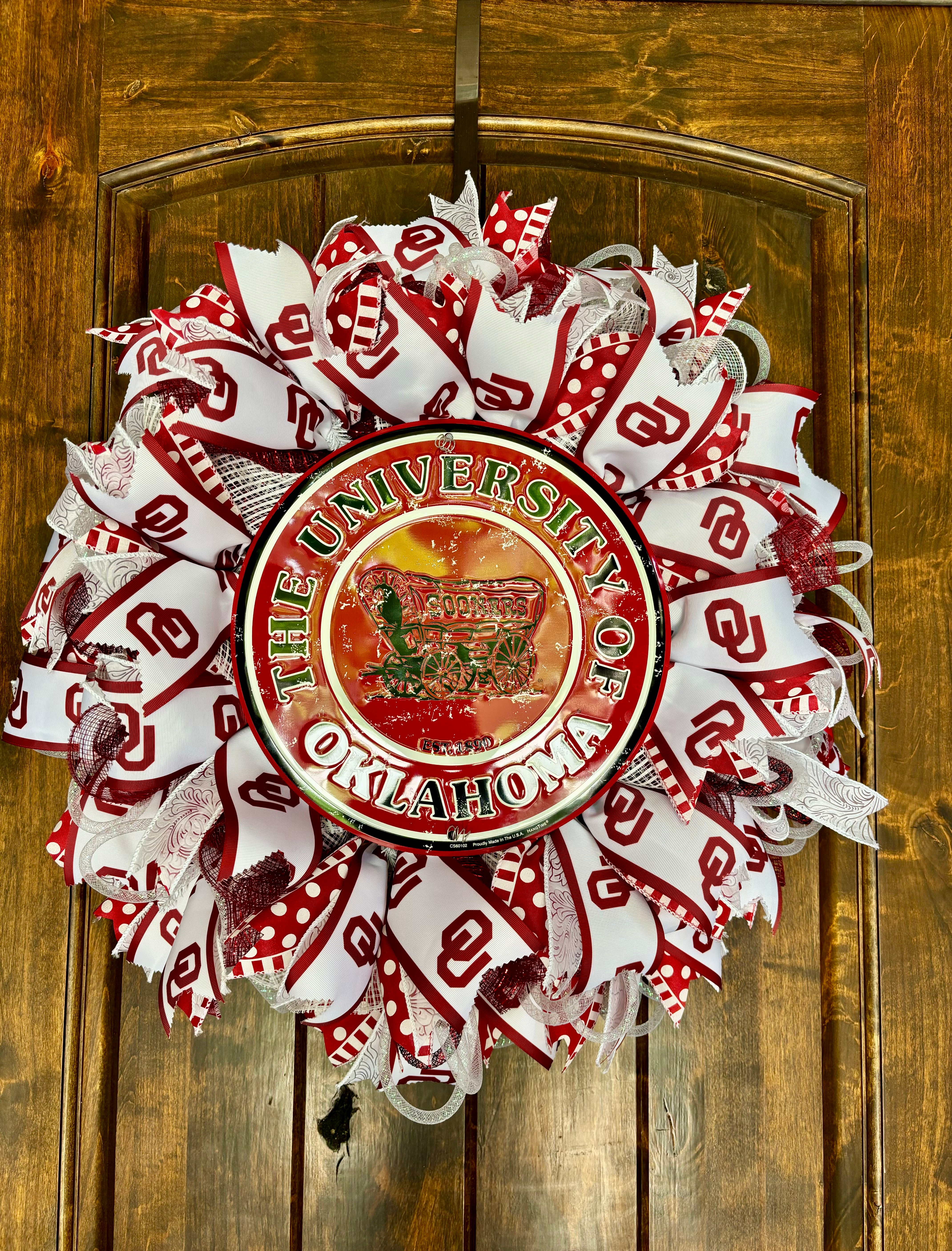 Made to Order University of Oklahoma Wreath