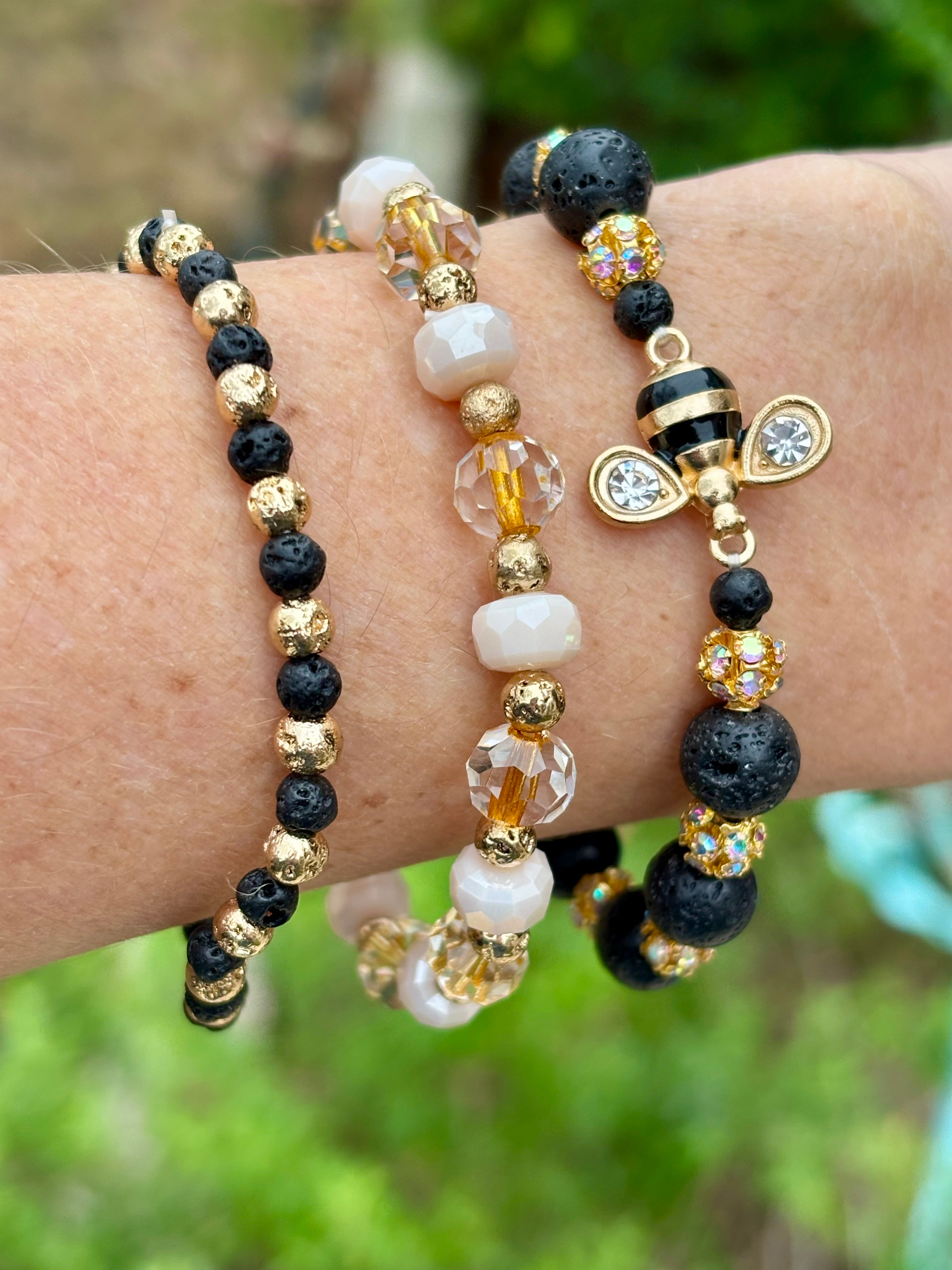 Busy Little Bee Bracelet Trio