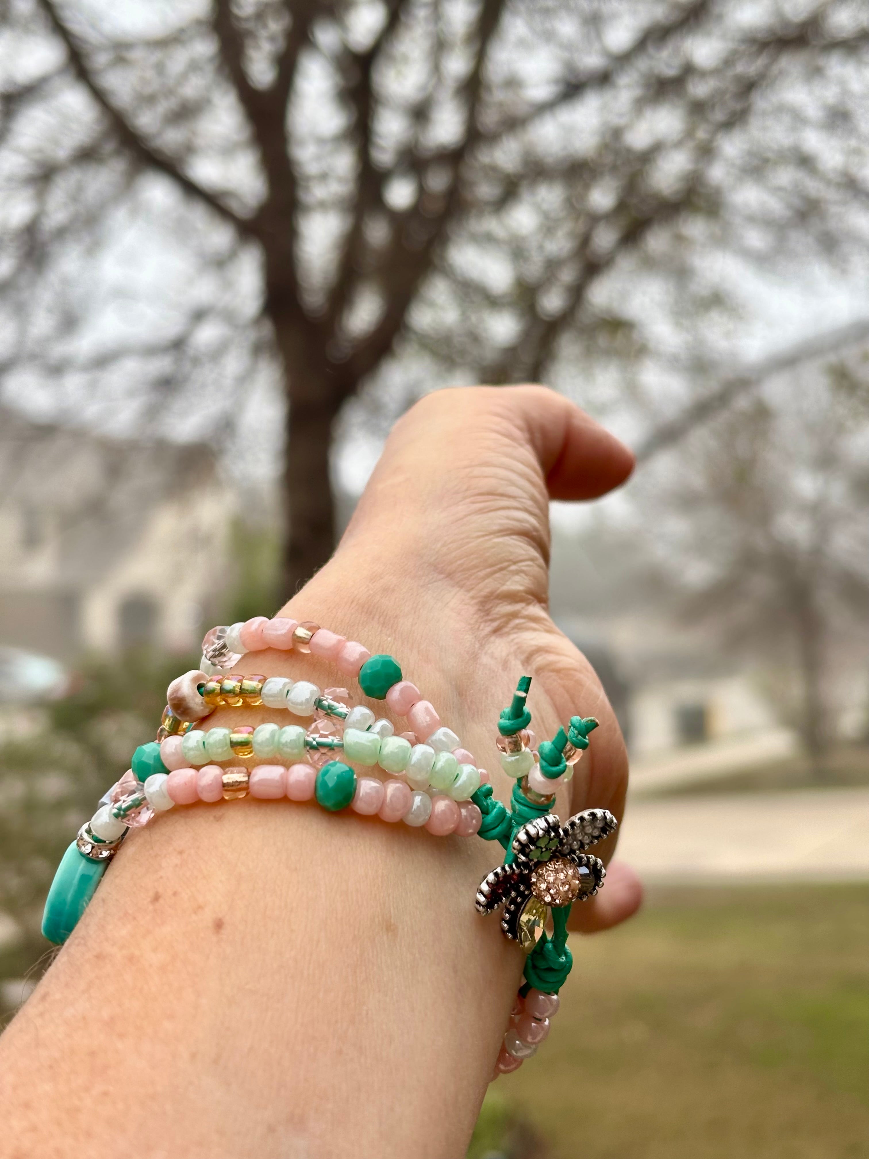 Dreamy Four-Strand Beaded Bracelet