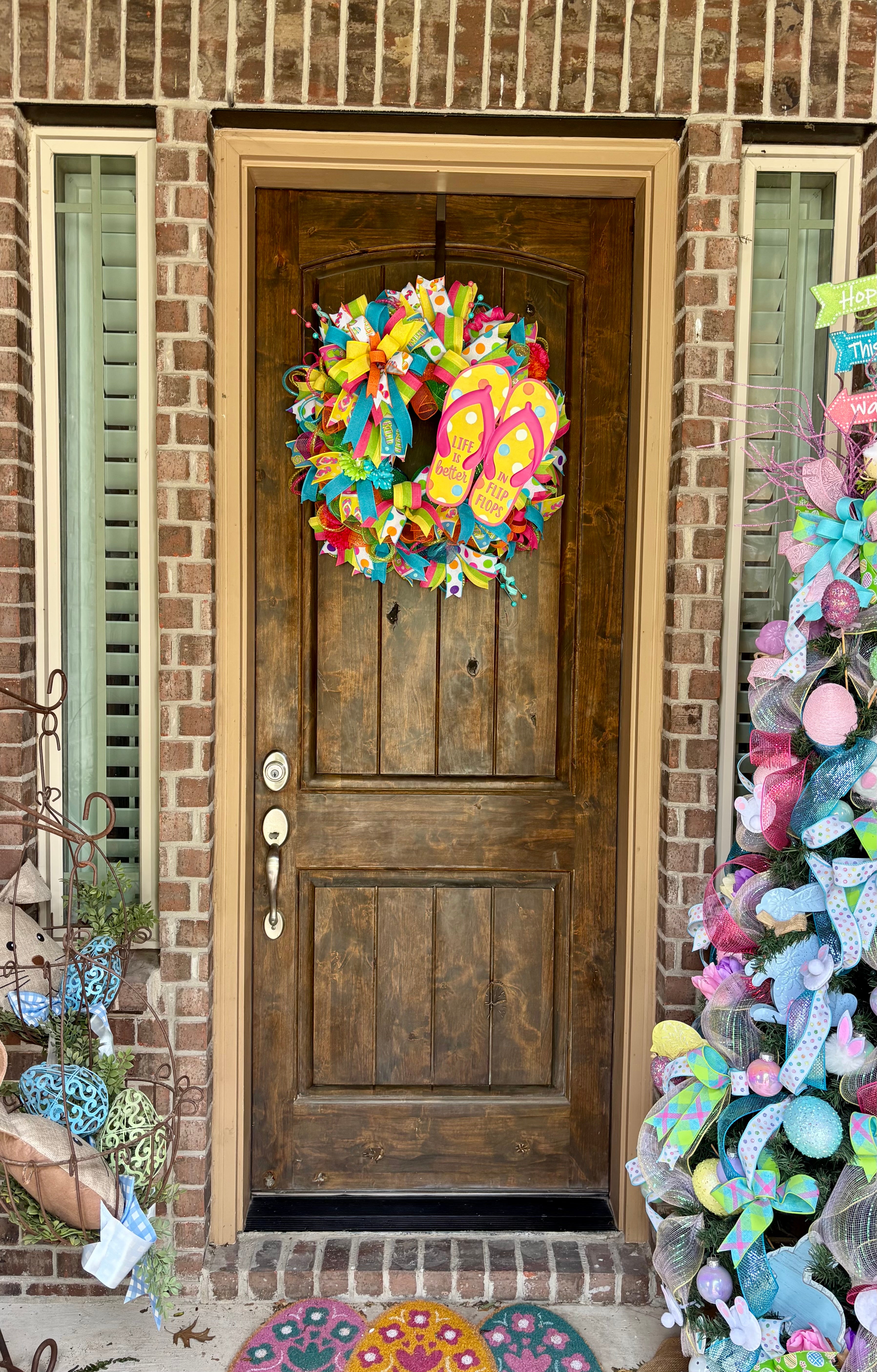 Made to Order Summer Theme Ribbon Wreath