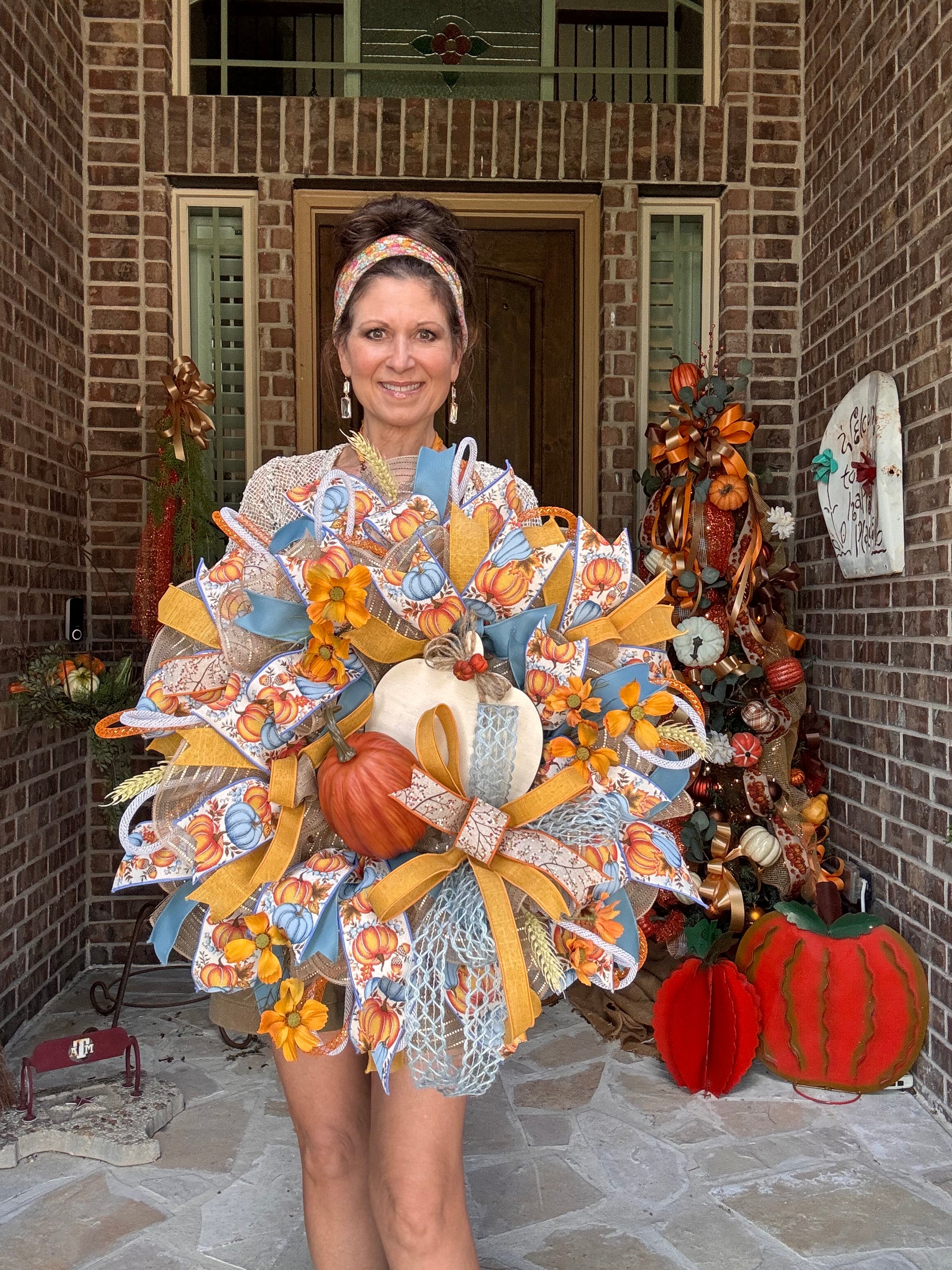 Already Made Pumpkin Patch Wreath