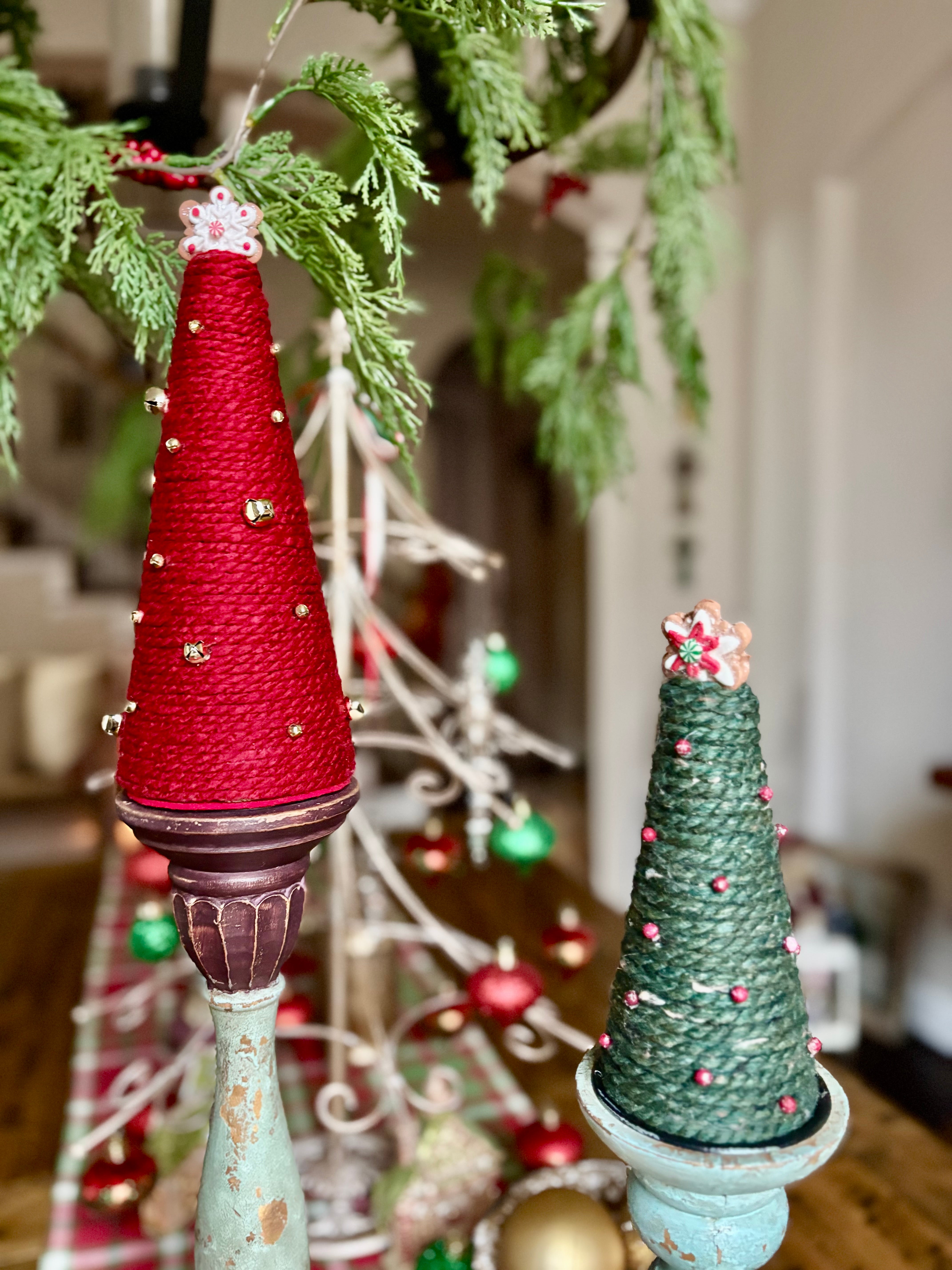 Yarn Christmas Trees