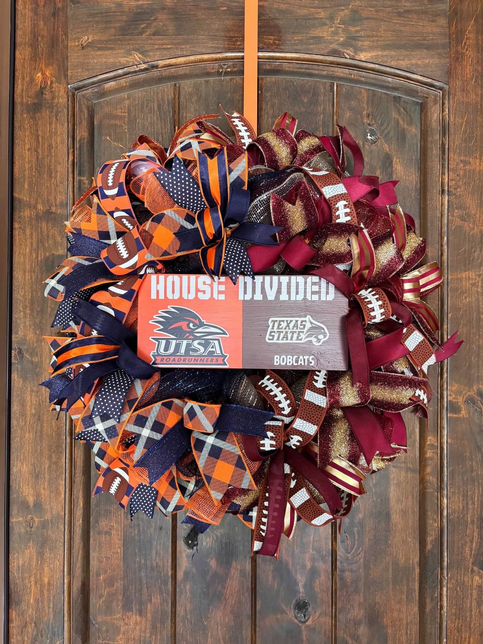 Made to Order House Divided or Split Wreath