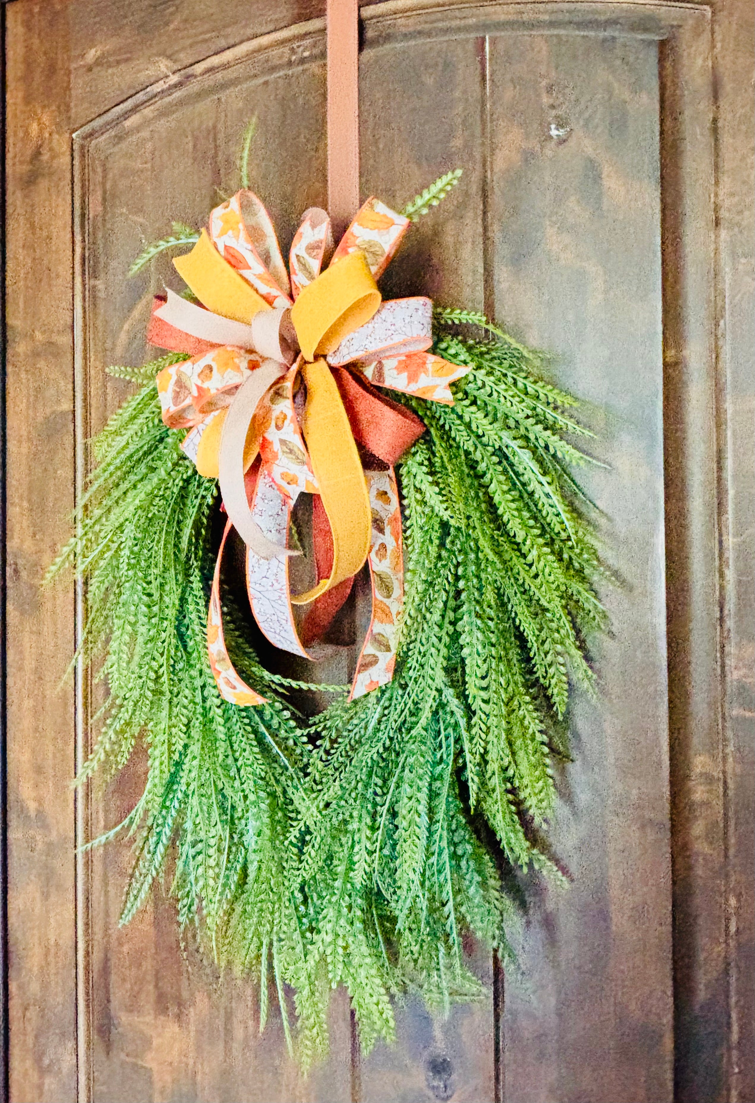 Already Made Falling for You Beaded Fern Wreath