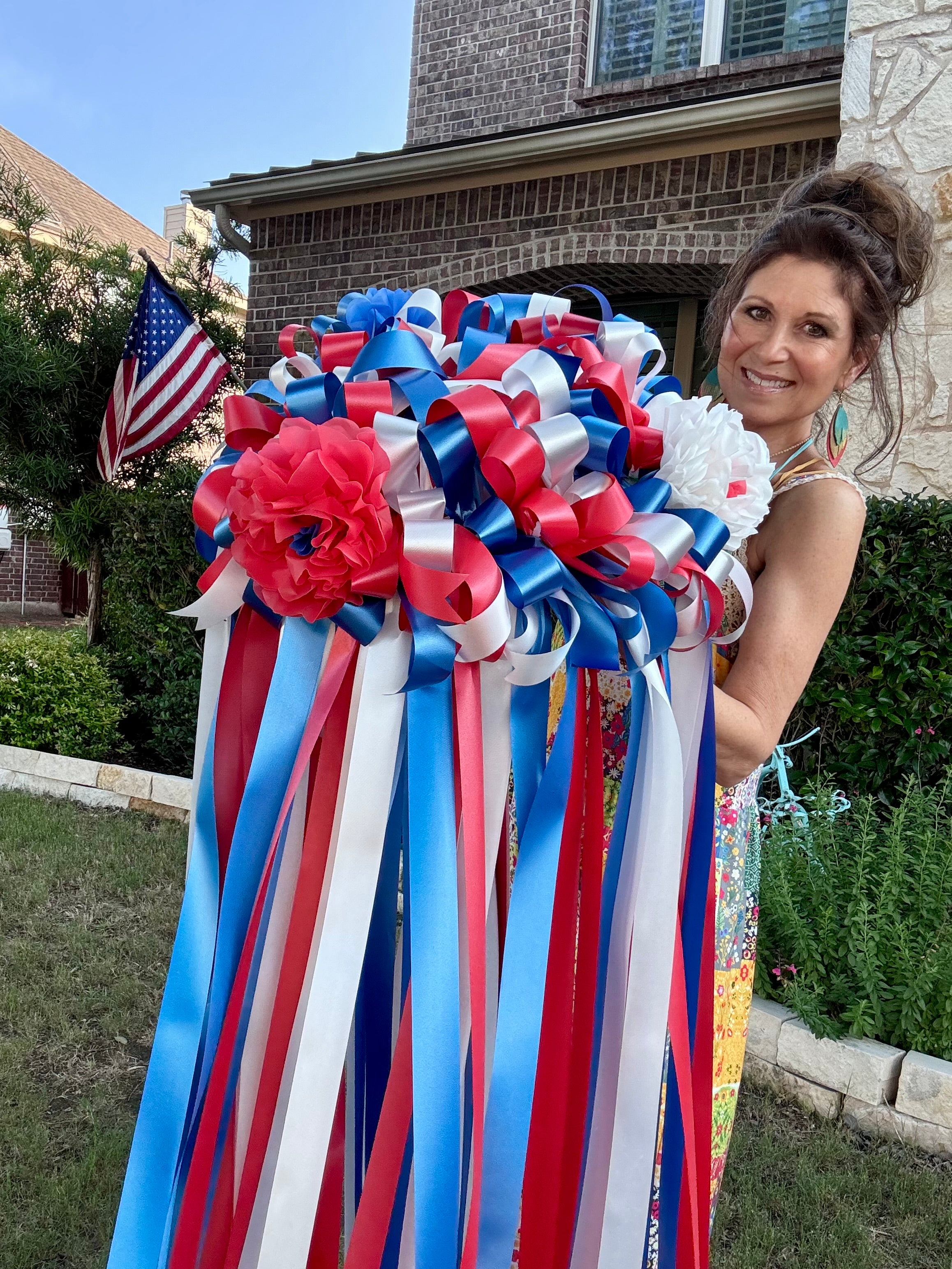 Made to Order Patriotic Wind Wreath/Tree Spinner