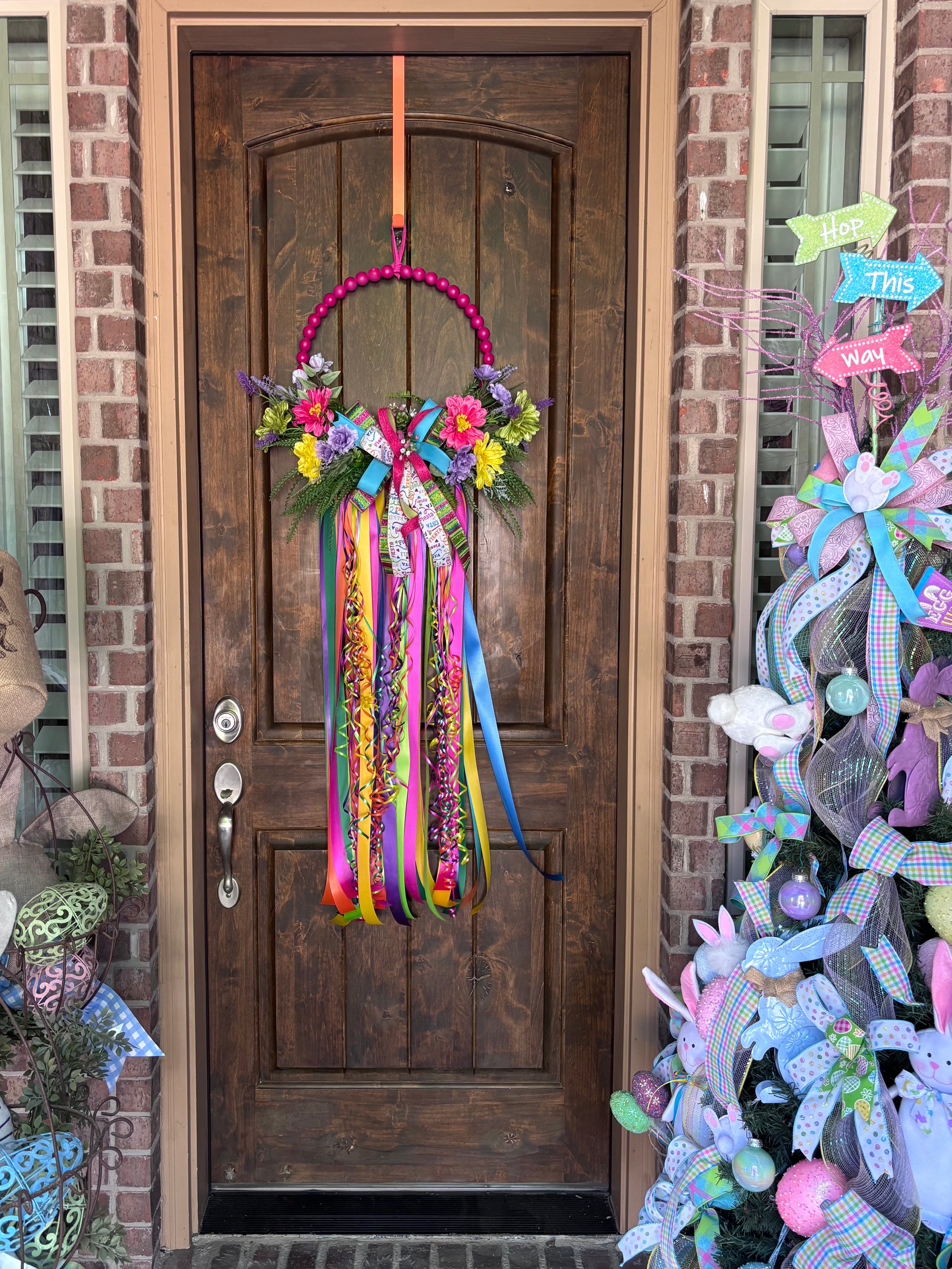 Made to Order Fiesta Flower Burst Beaded Wreath