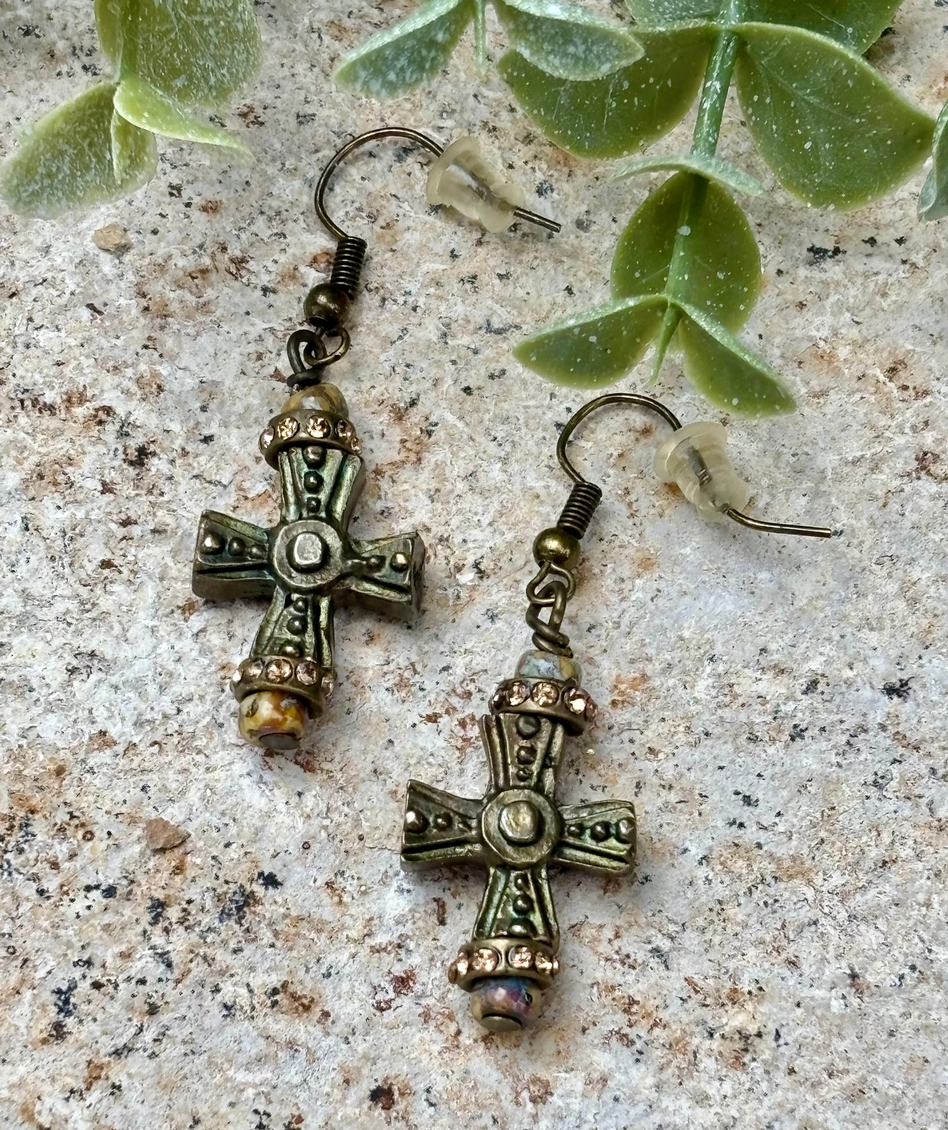 Delicate Cross Earrings