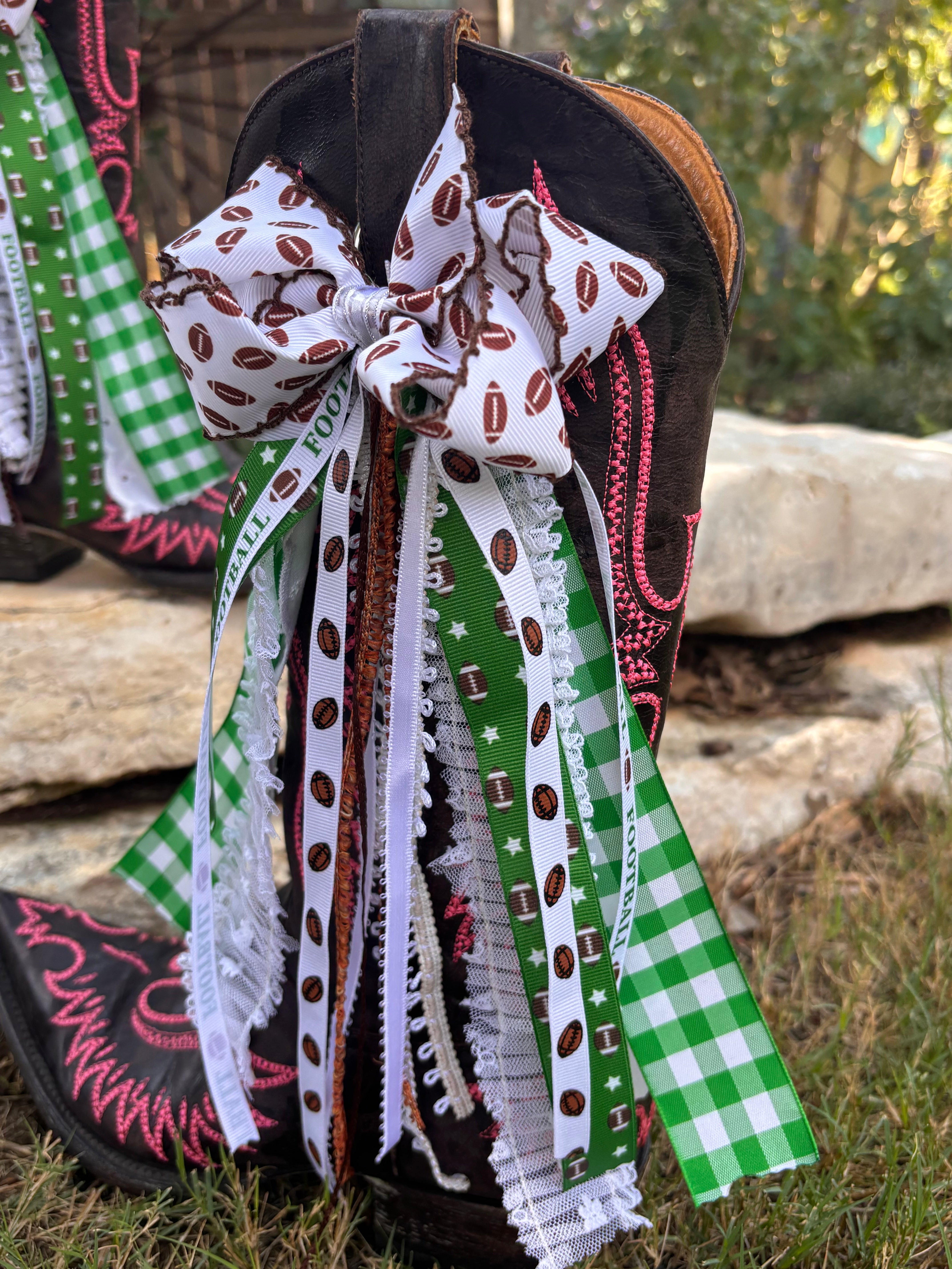 Already Made Game Day Boot Bows
