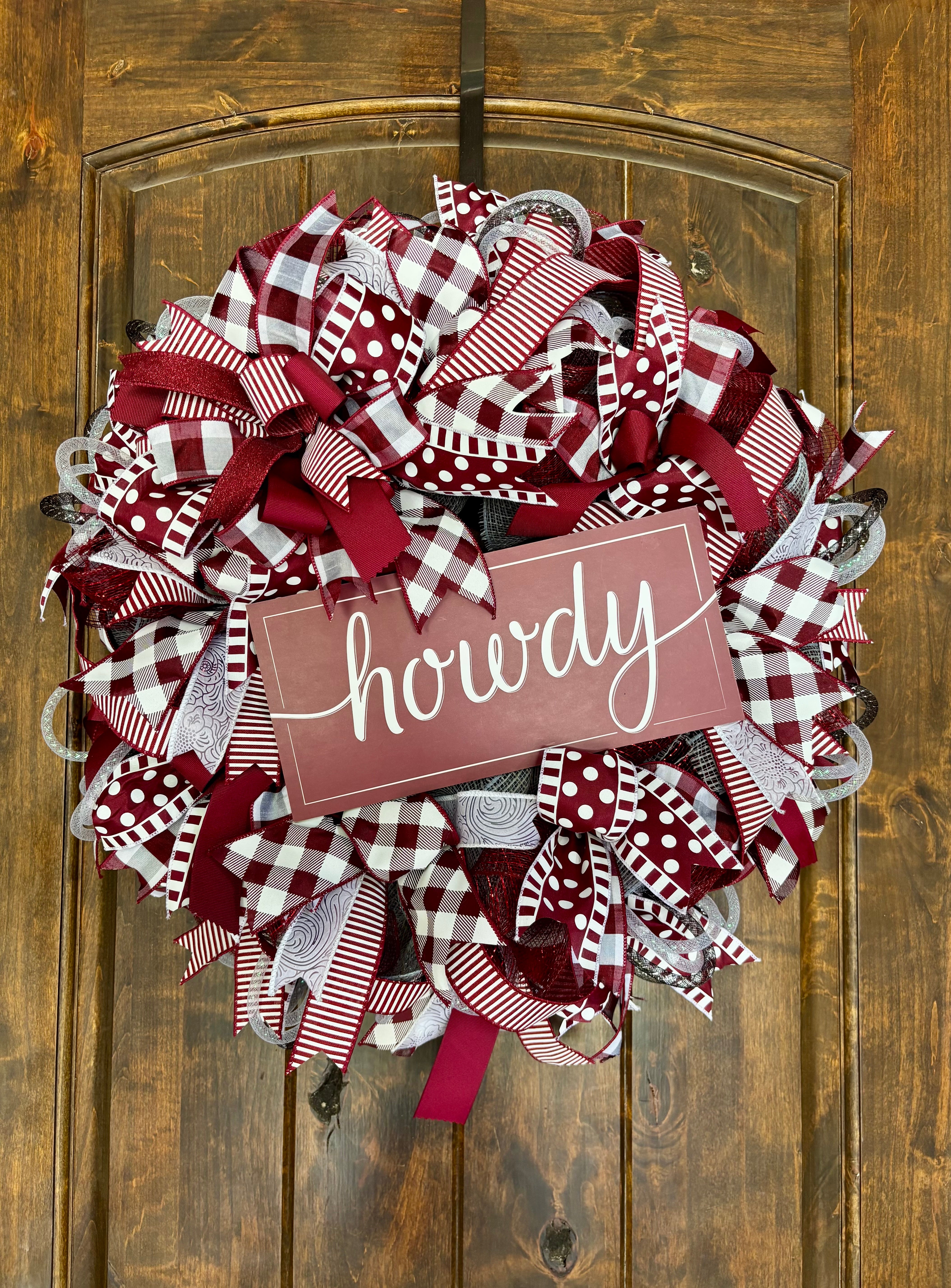 Made to Order TAMU Full Ribbon Wreath