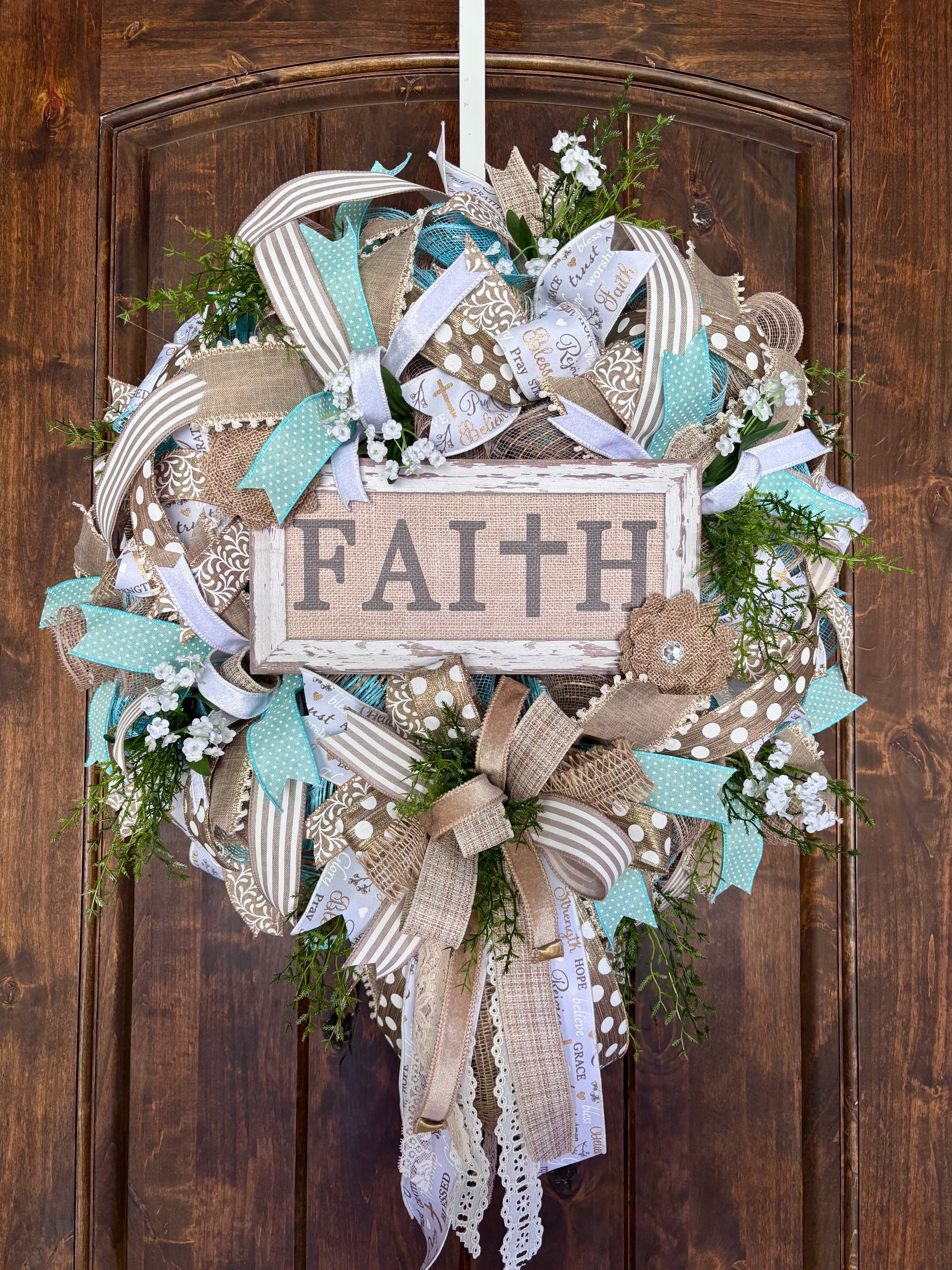 Already Made Extra Full Faith Wreath