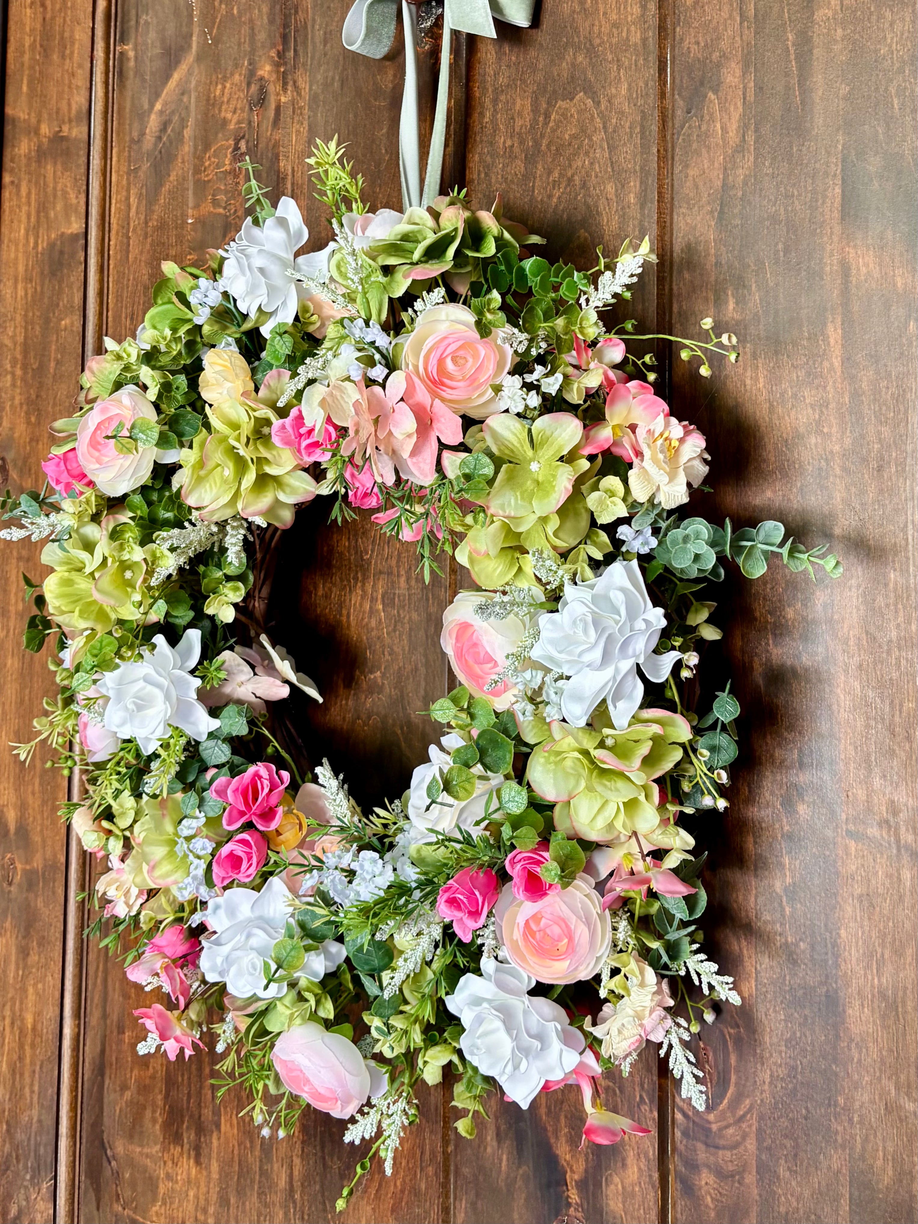 Already Made Summer Cottage Garden Wreath