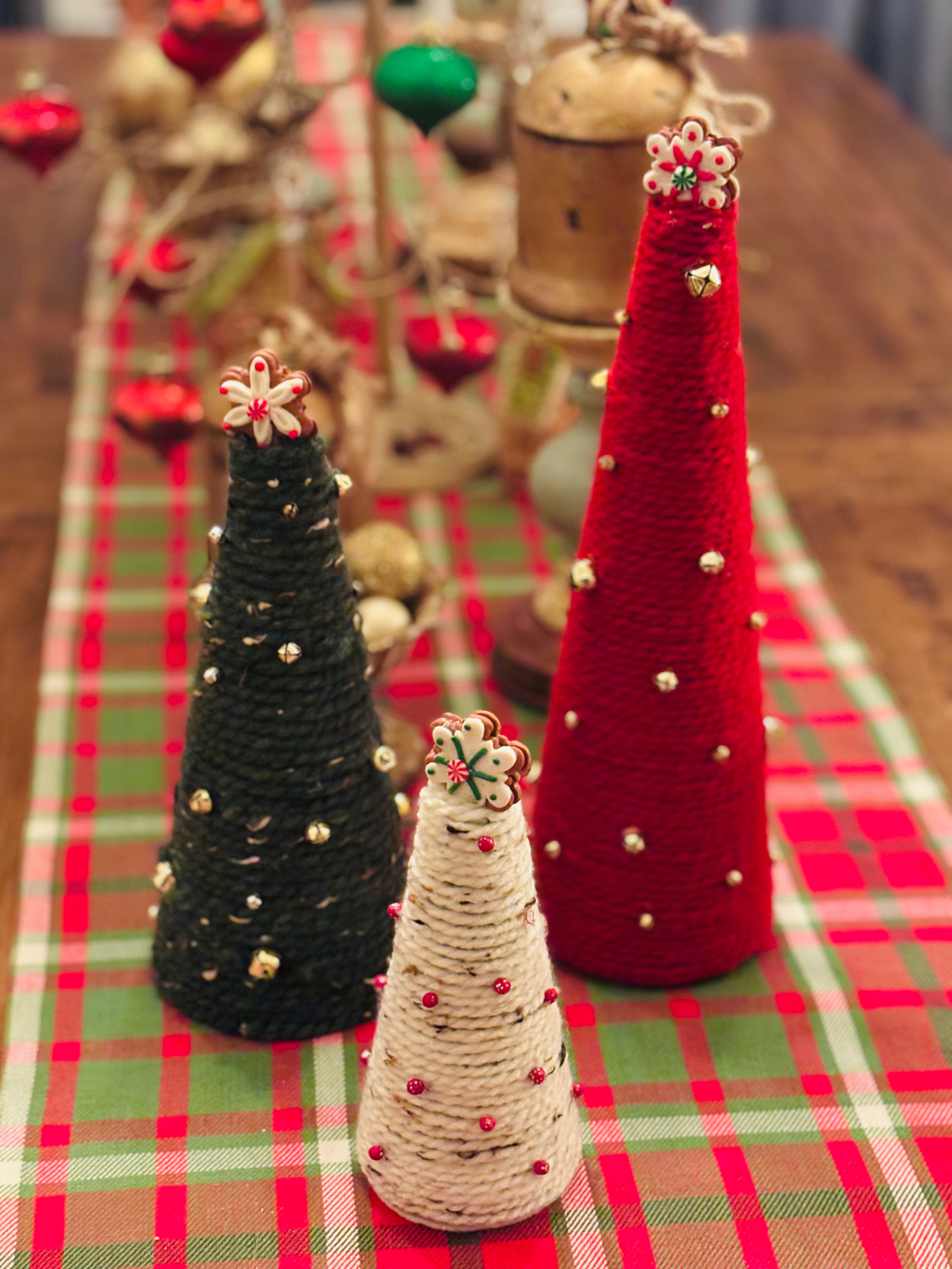 Yarn Christmas Trees