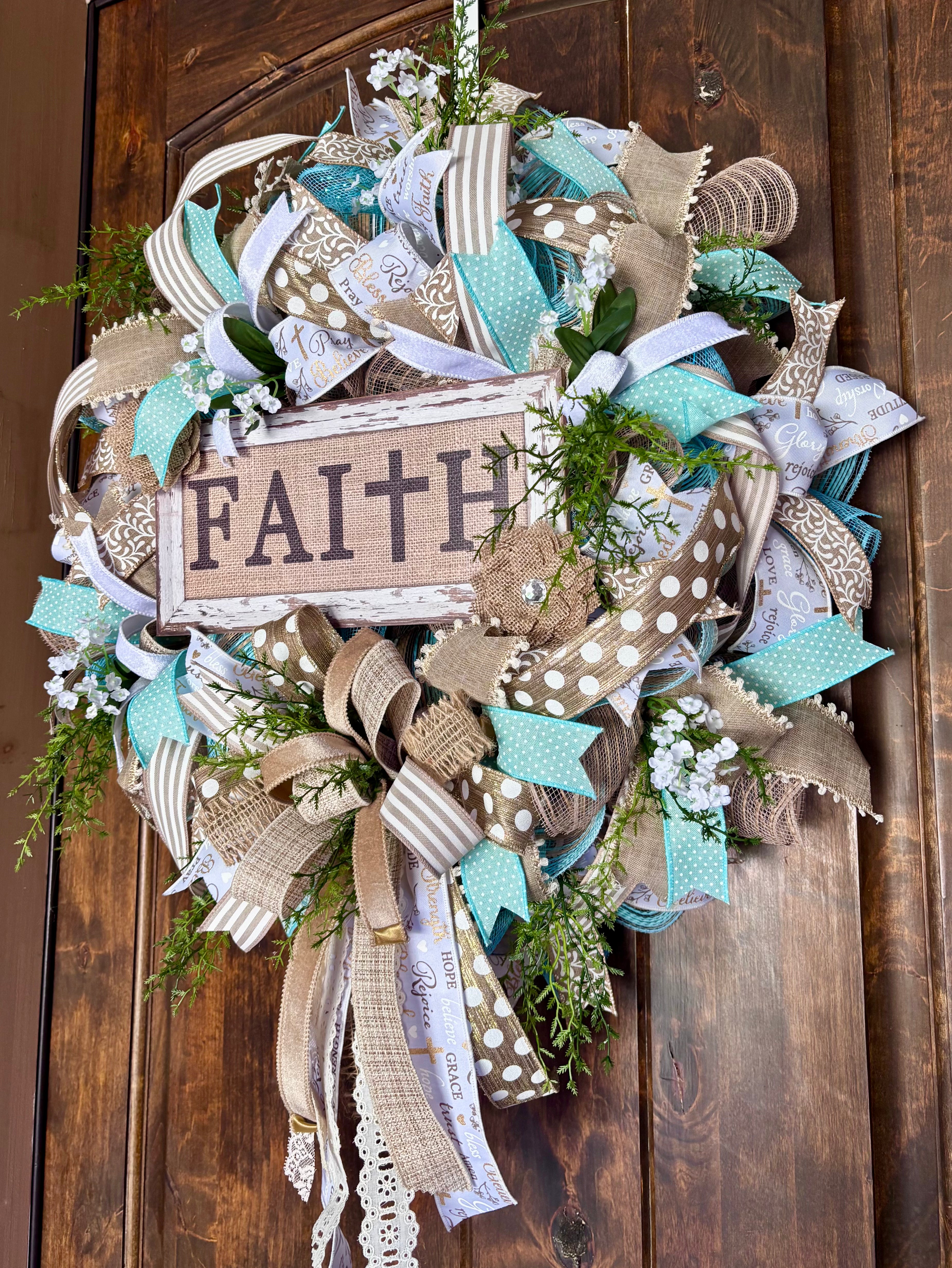 Already Made Extra Full Faith Wreath