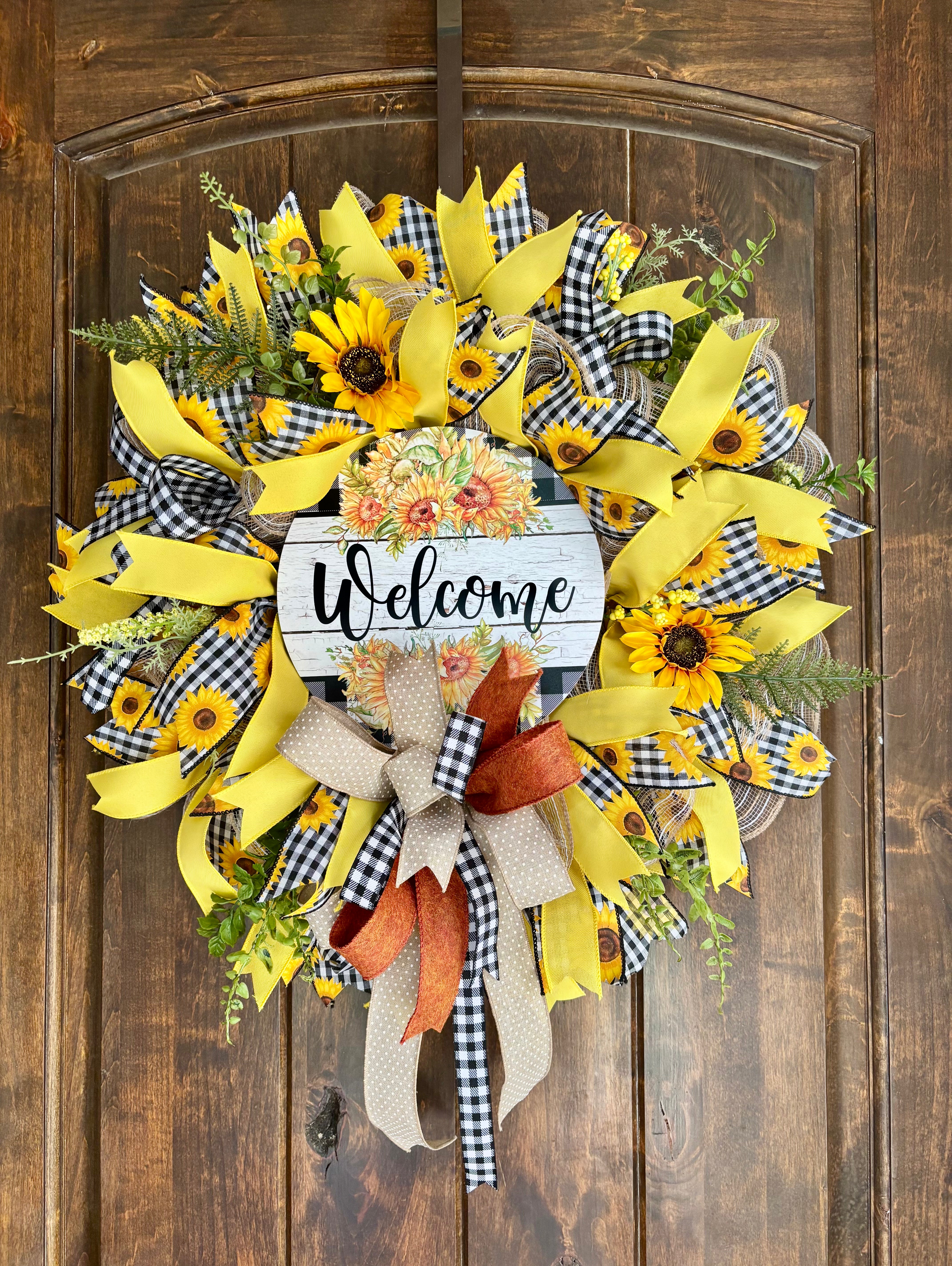 Simply Sensational Sunflower Wreath
