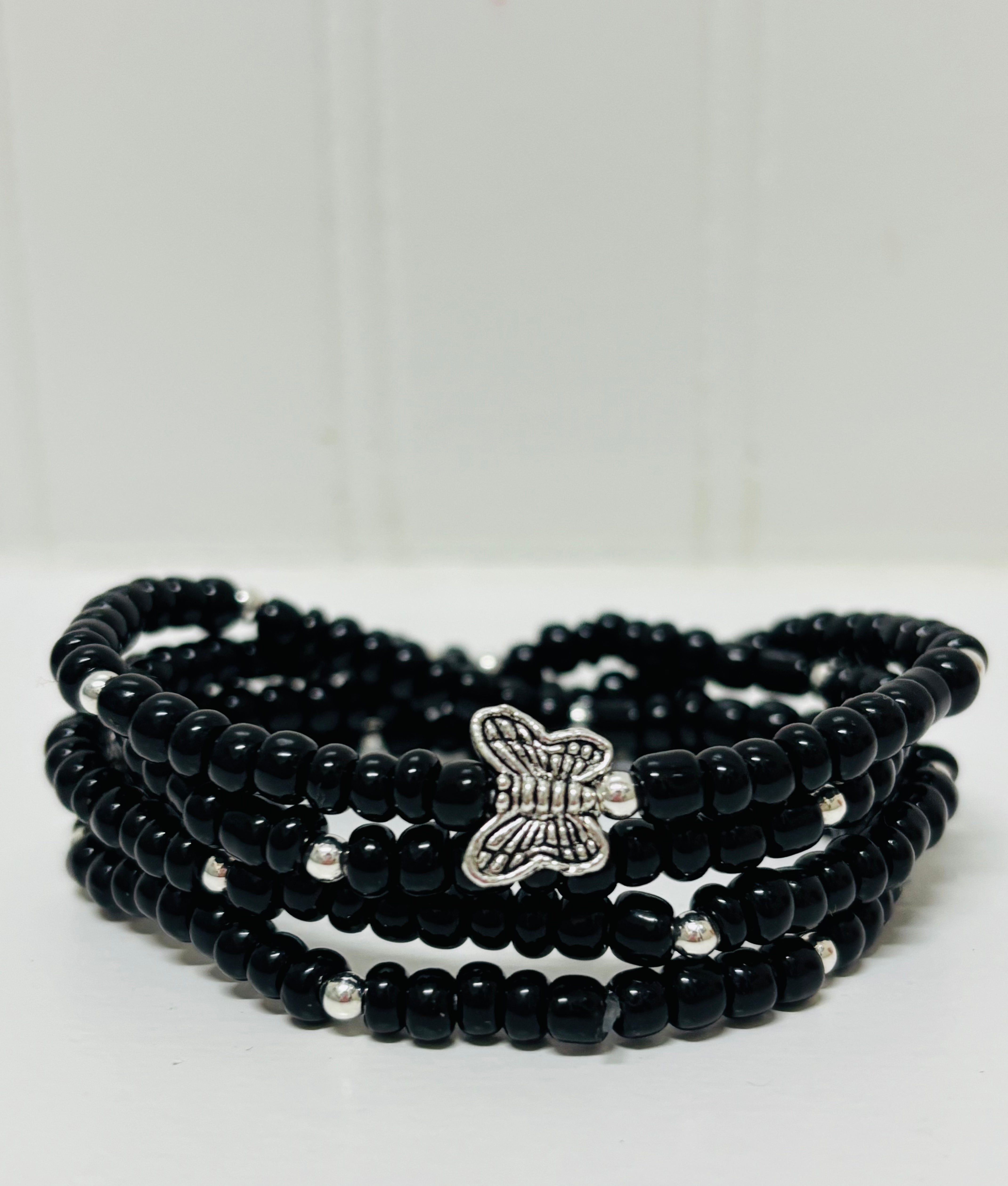 Butterfly Kisses Stretch Wrap Bracelet or Anklet