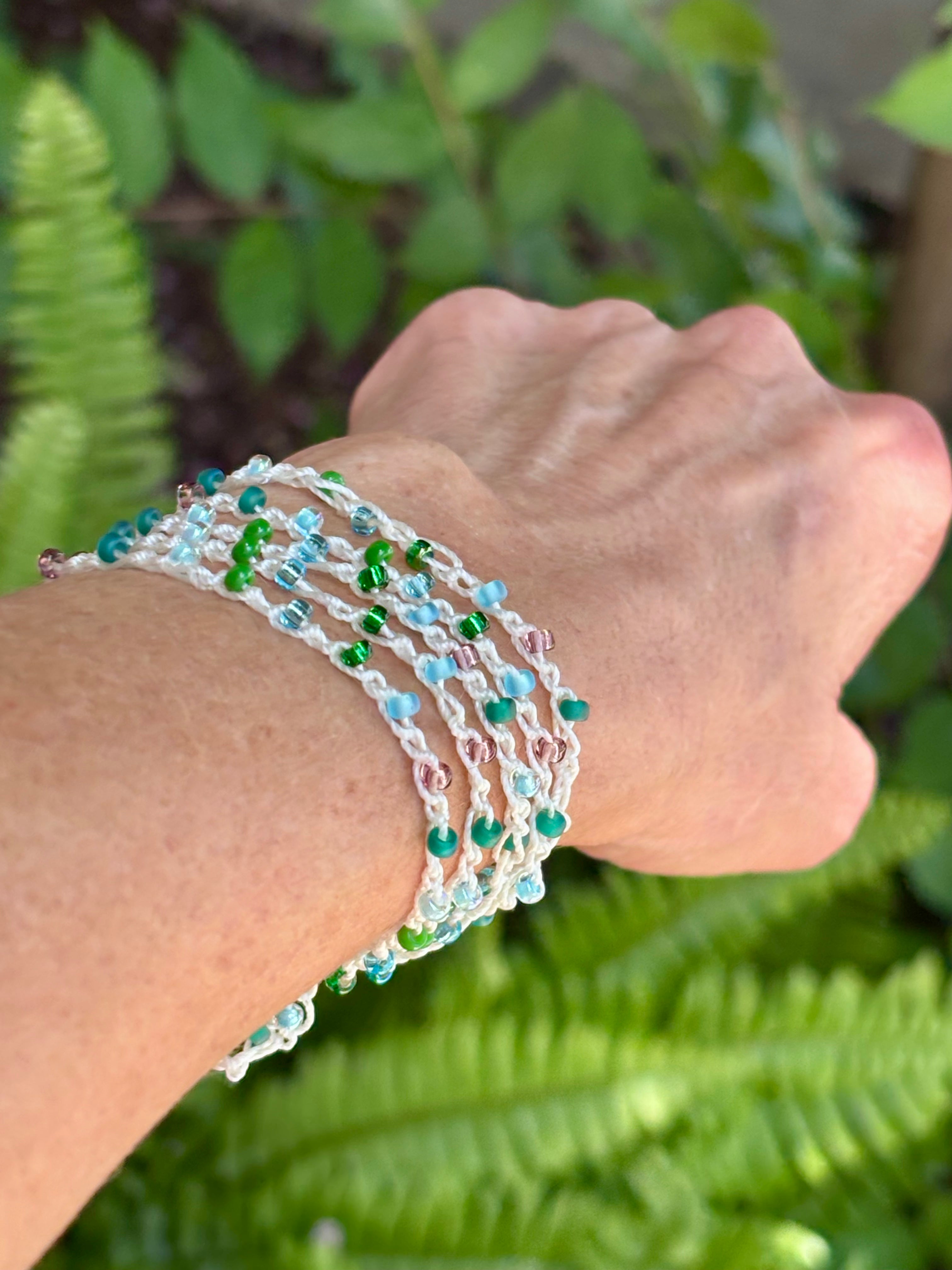 Already Made Vaca Bound Crocheted Wrap Bracelet