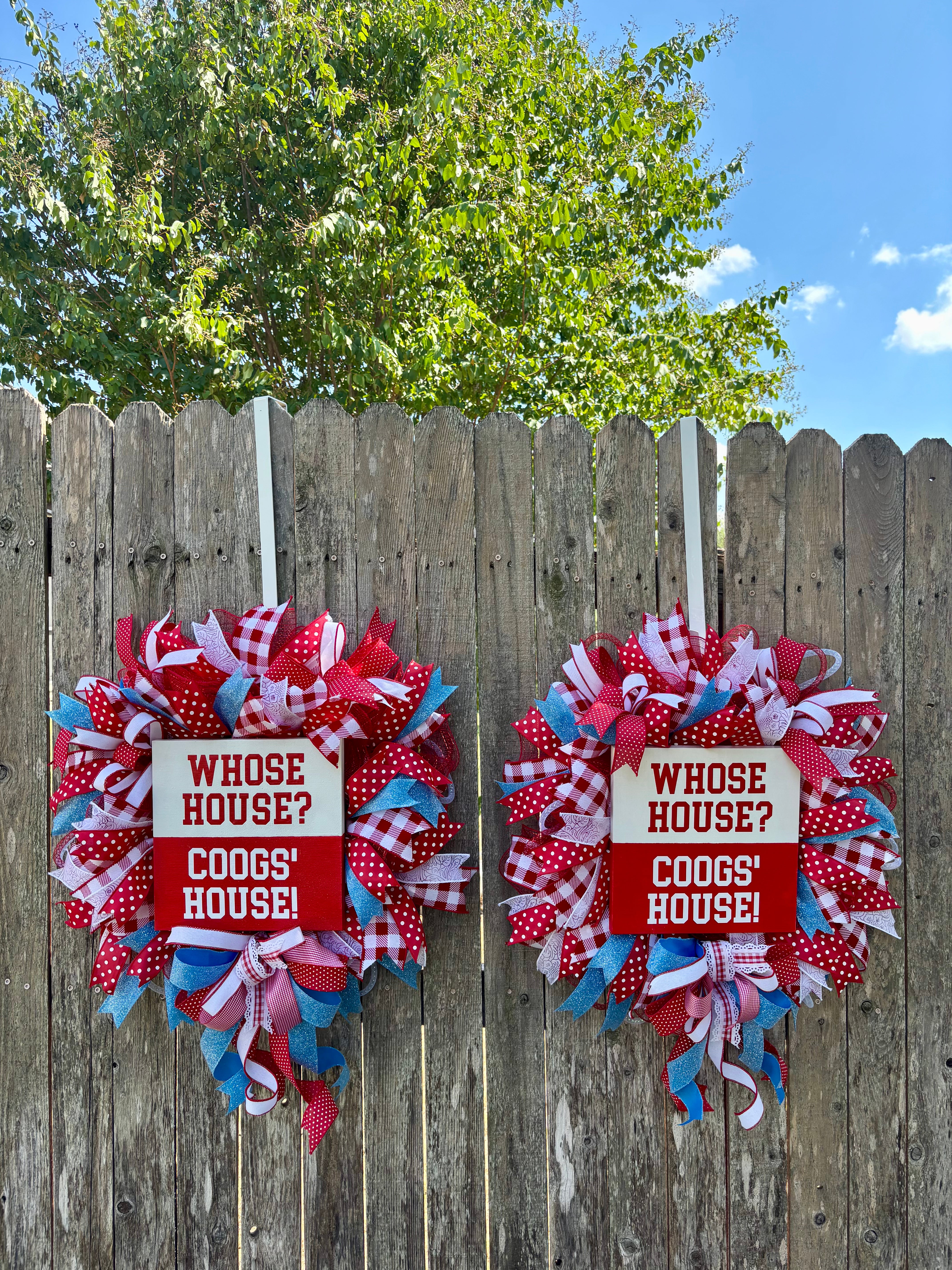 Made to Order University of Houston Wreath