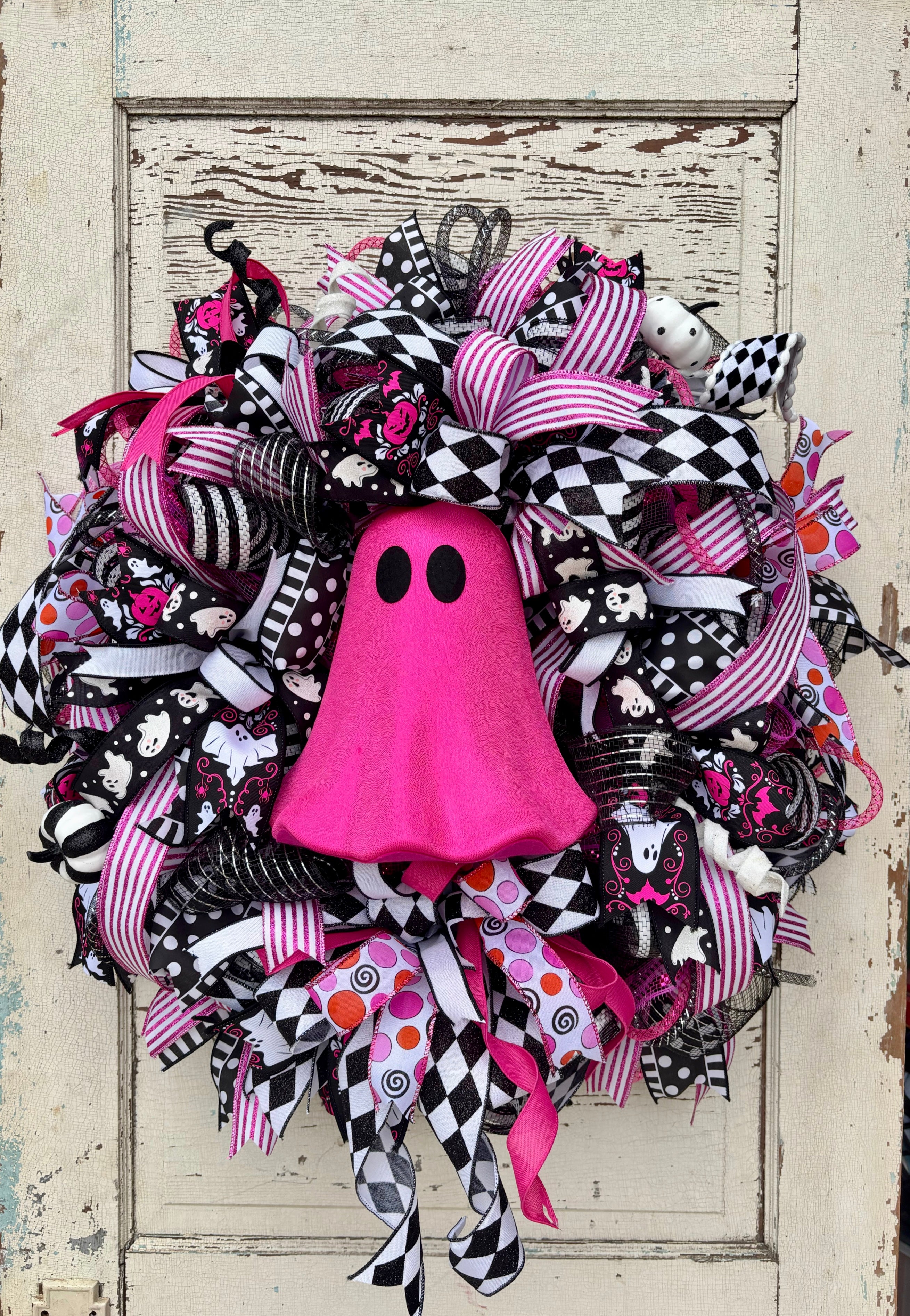 Glamour Ghost Boo Wreath