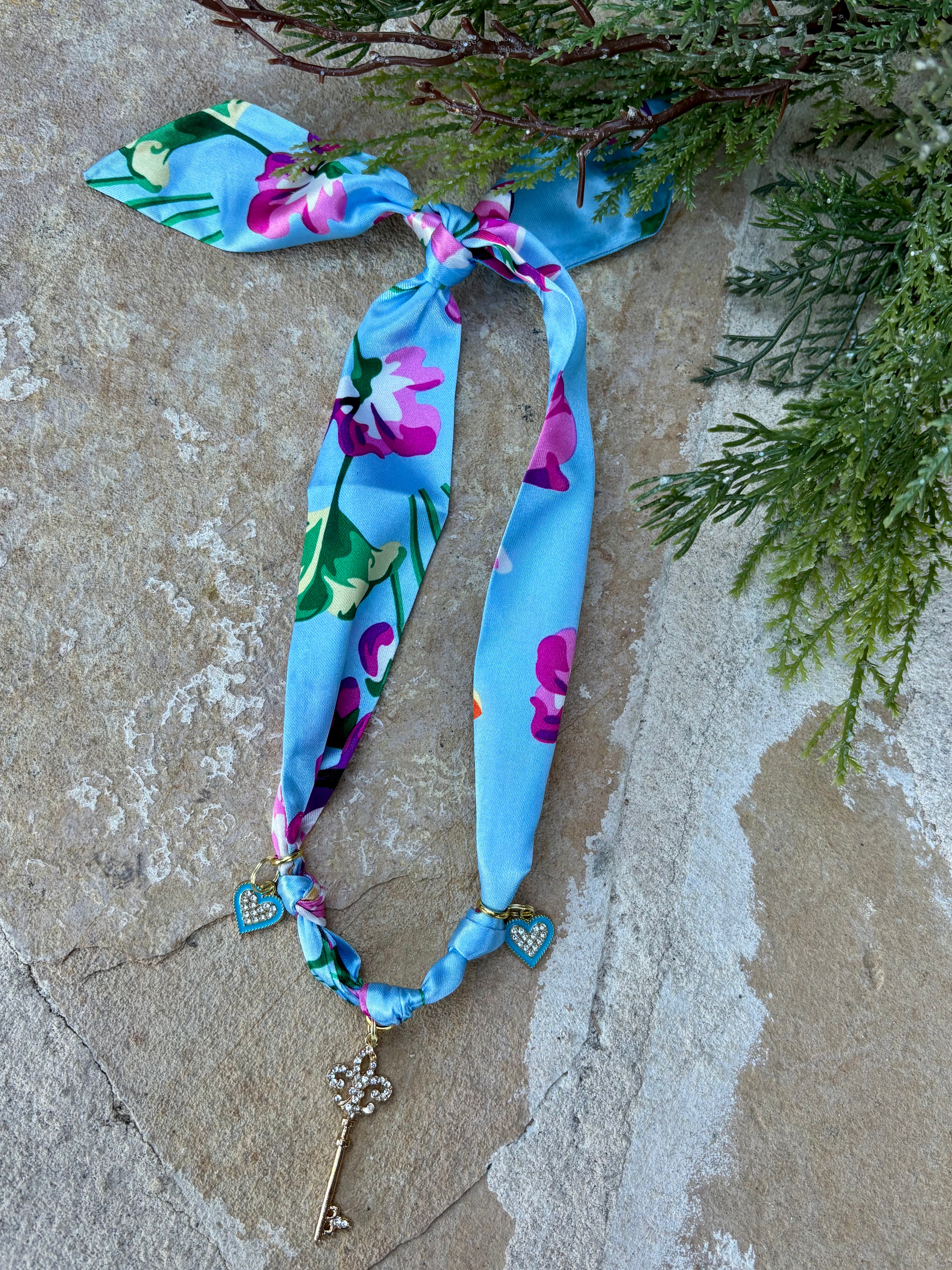 Sparkle Key Charm Necklace