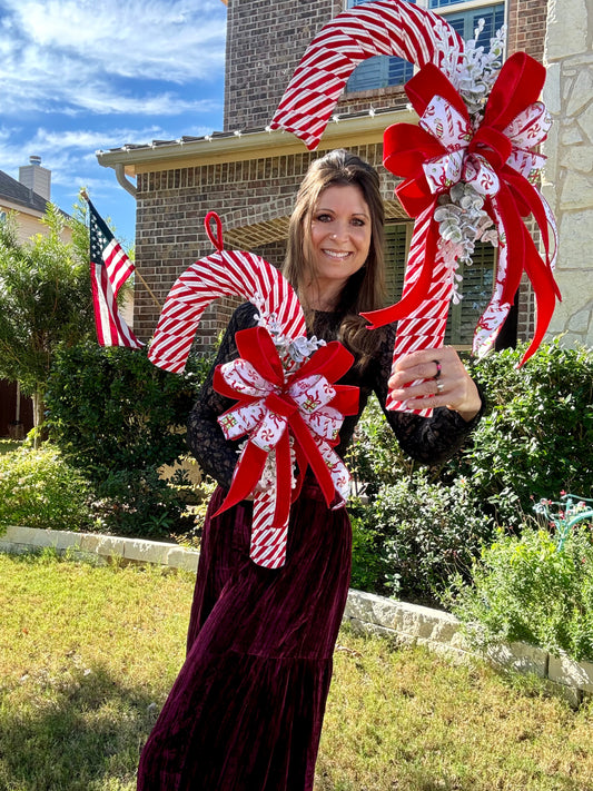 Candy Cane Door Hanger