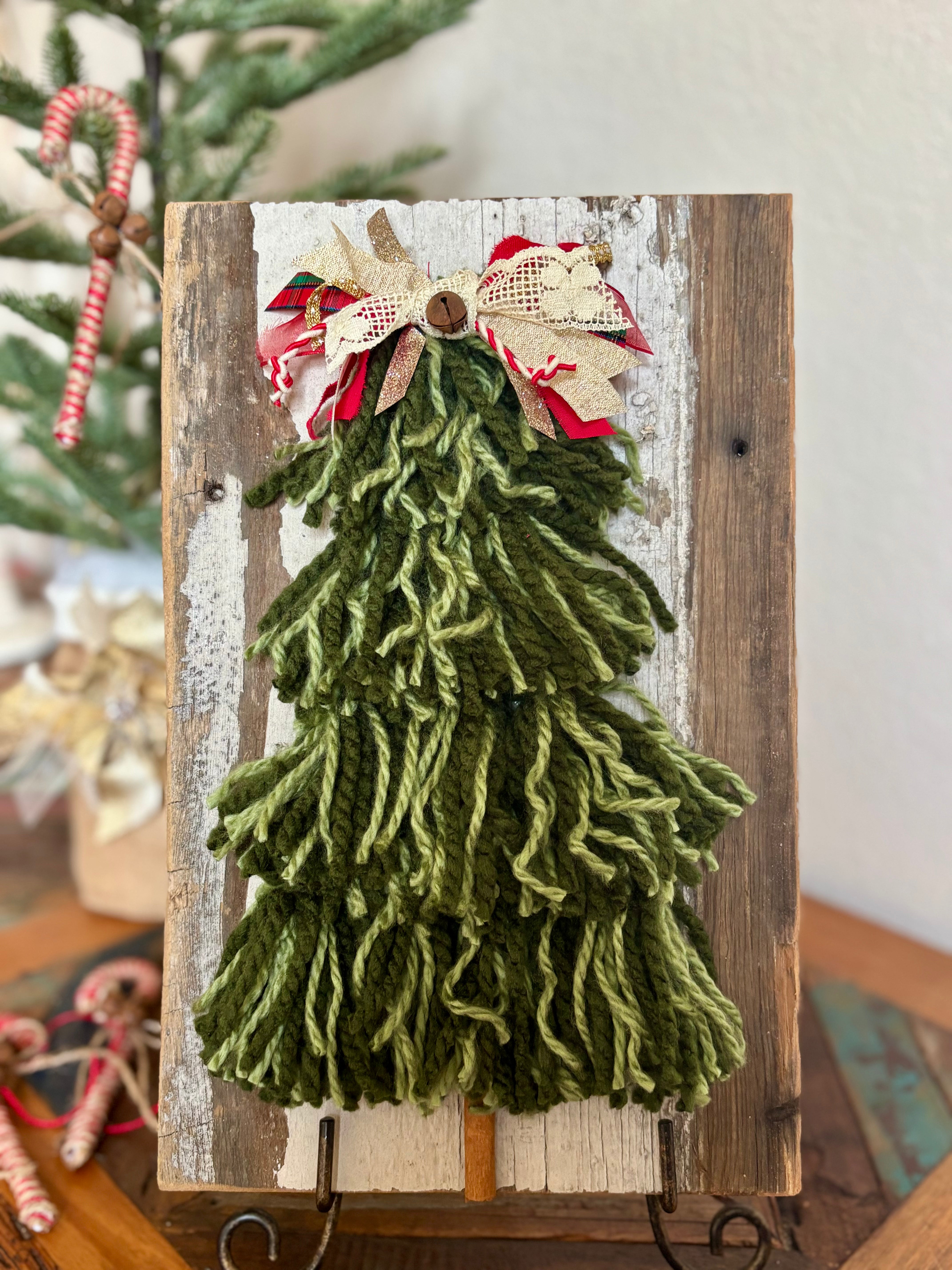 Tassel Tree on Aged Wood