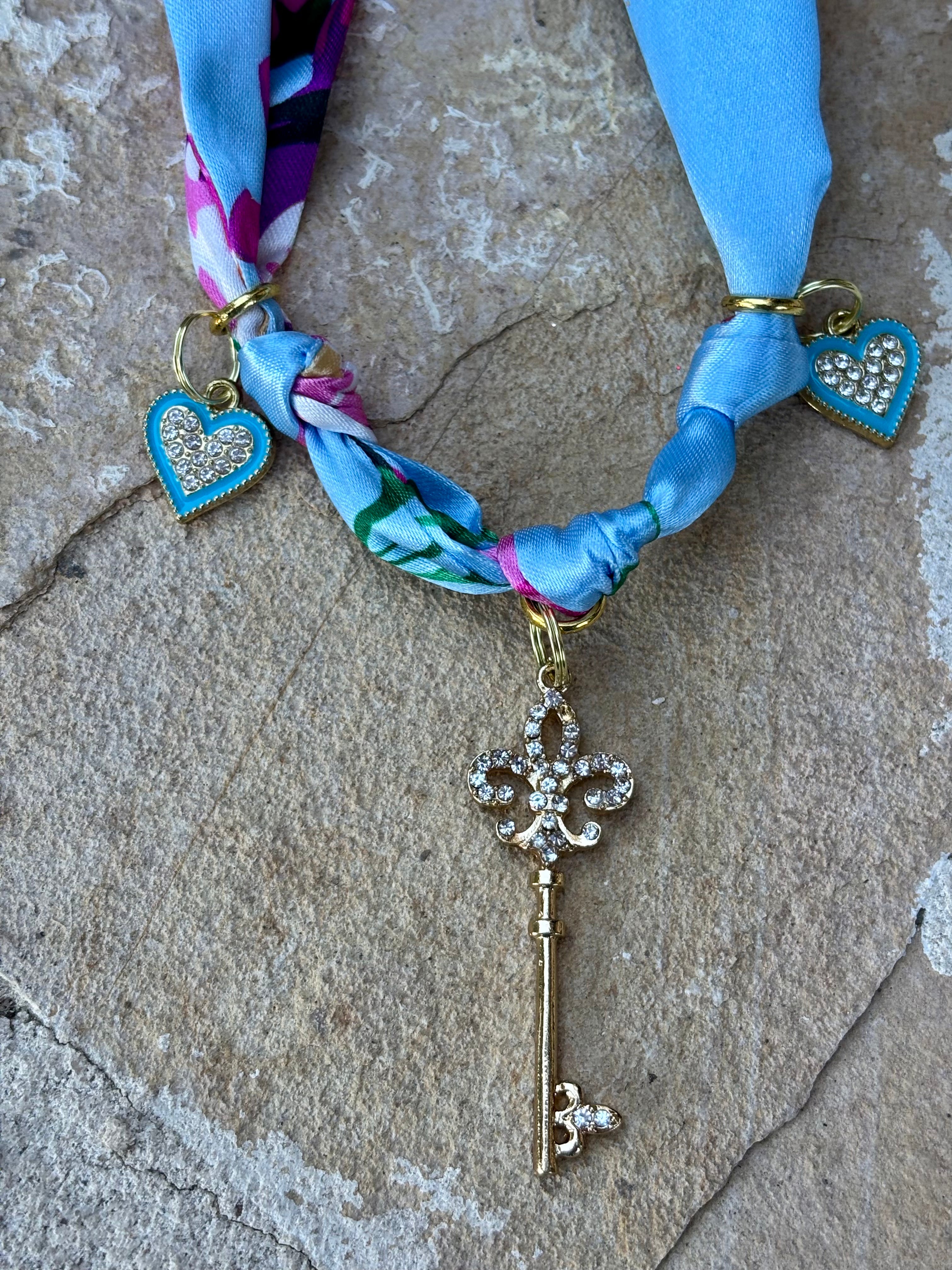 Sparkle Key Charm Necklace