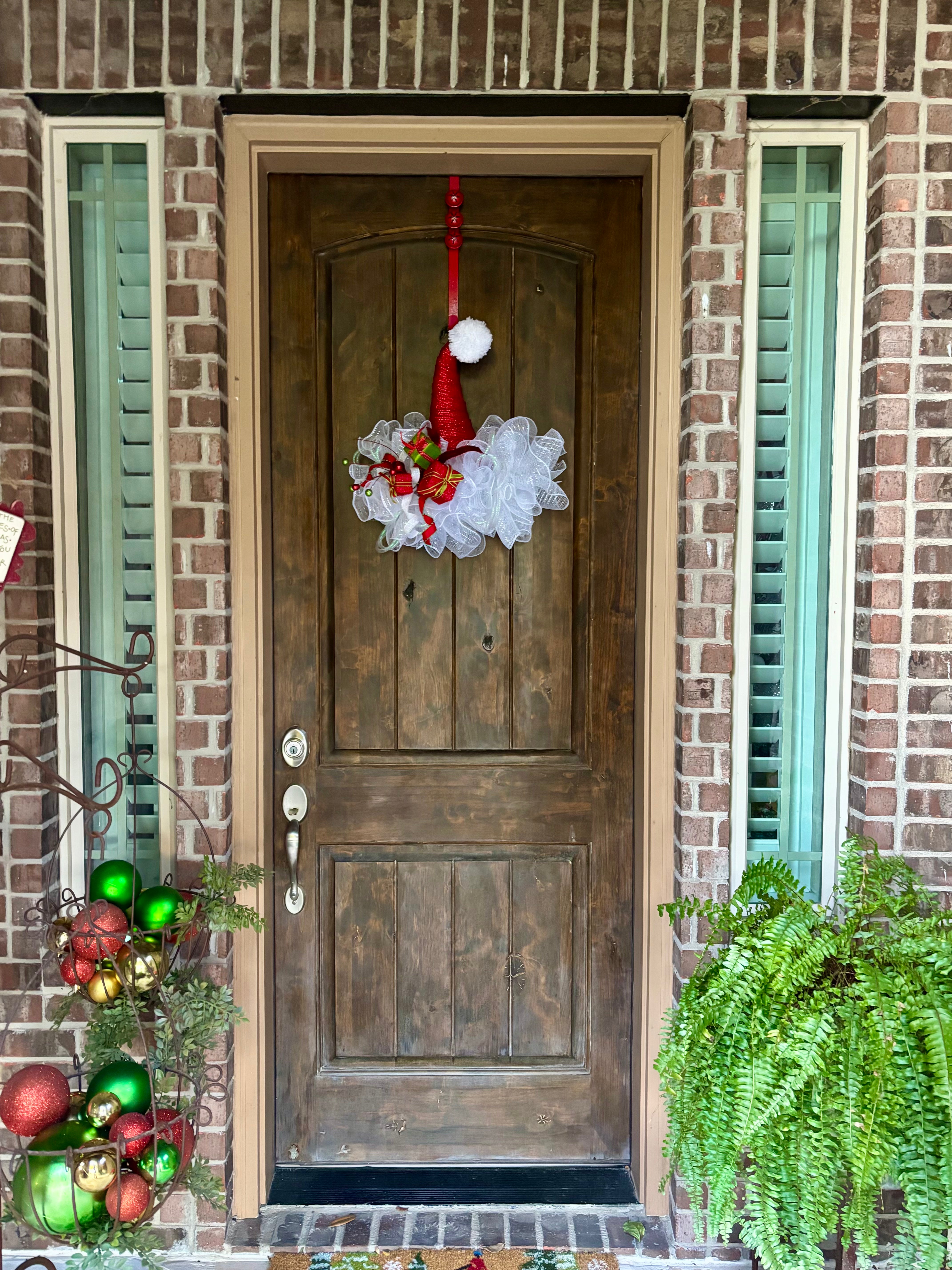 Santa Hat Wreath