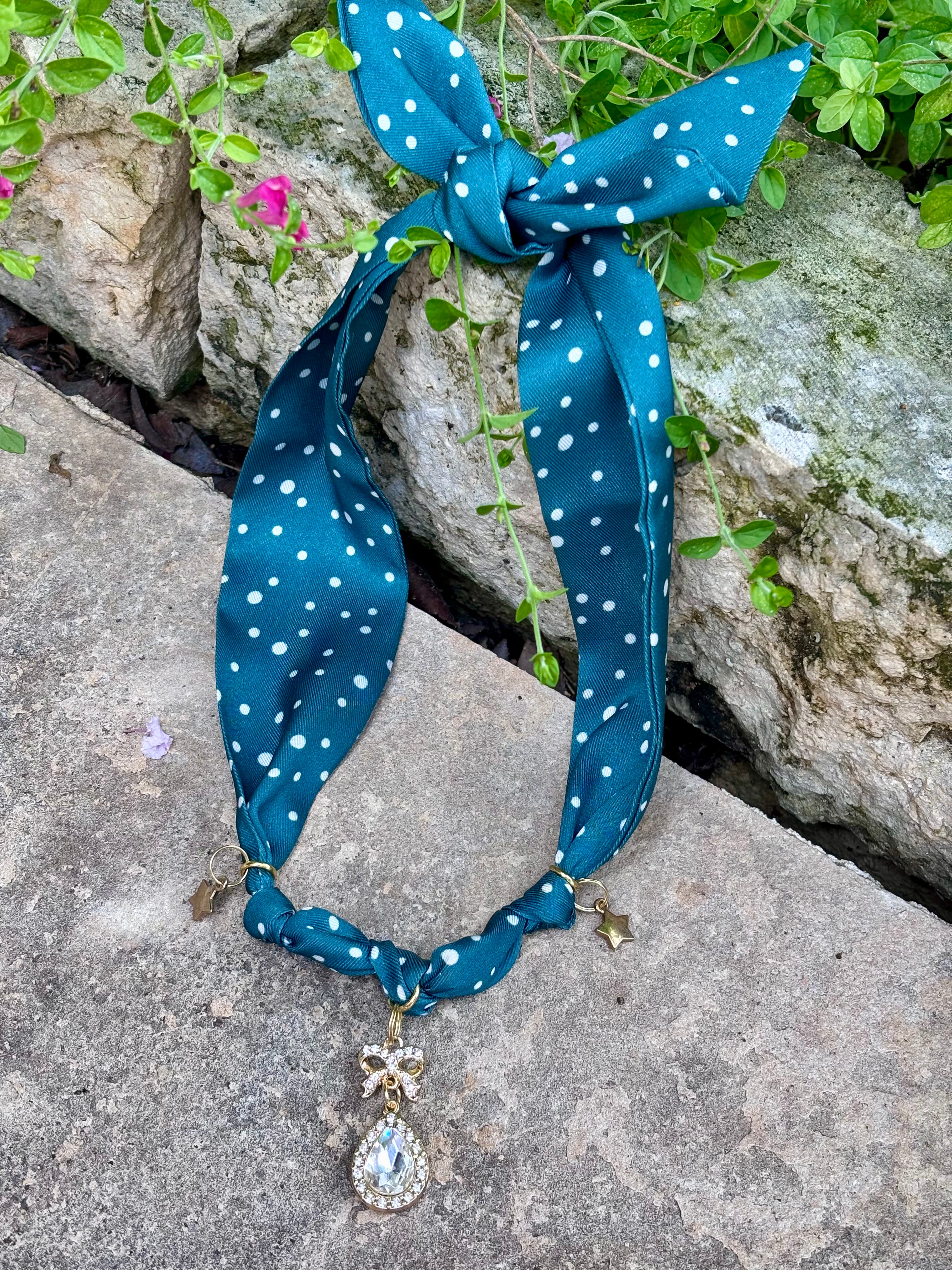 Sparkle and Stars Scarf Necklace