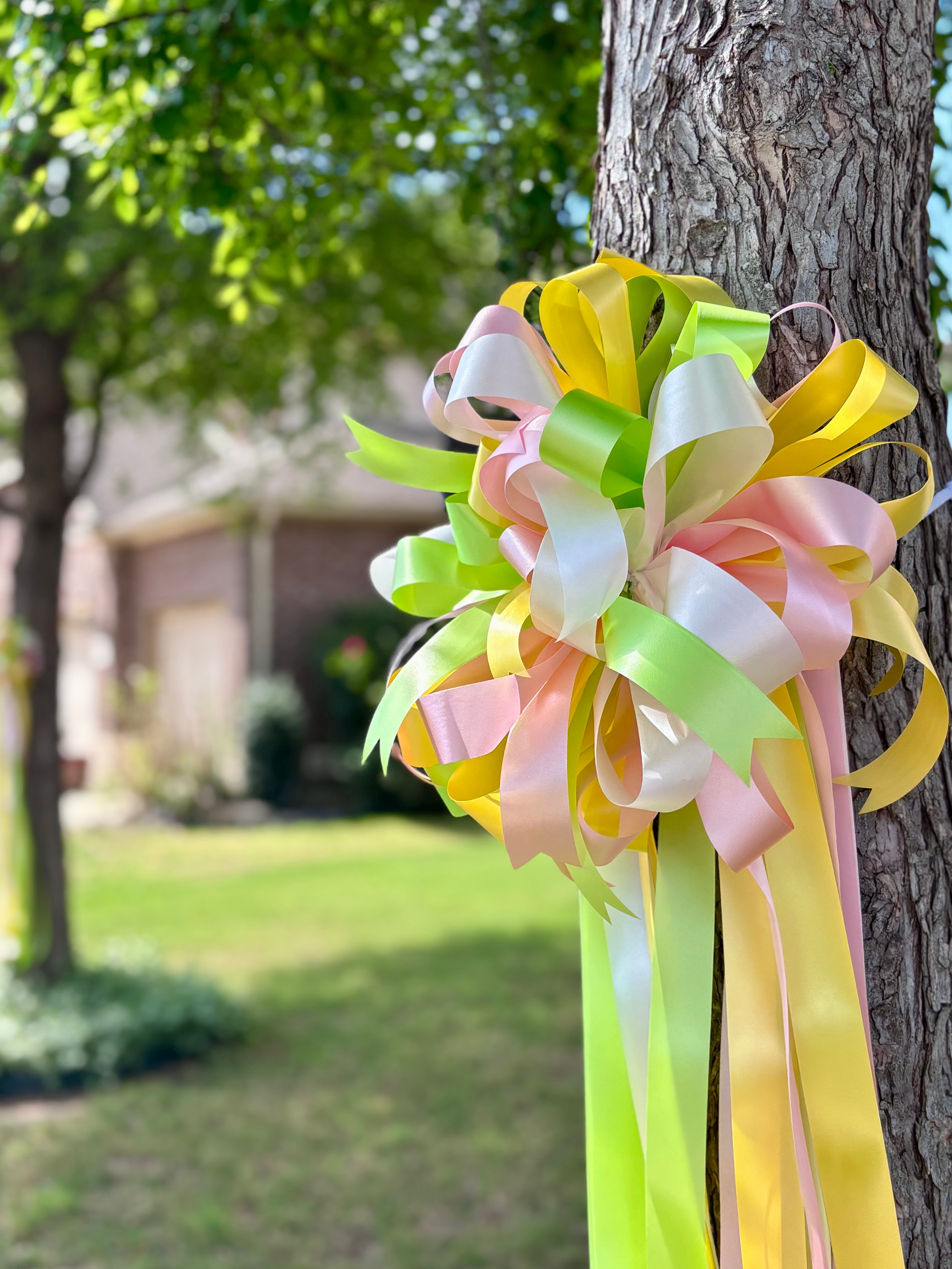 Made to Order Outdoor/Indoor Spring Bows with Streamers