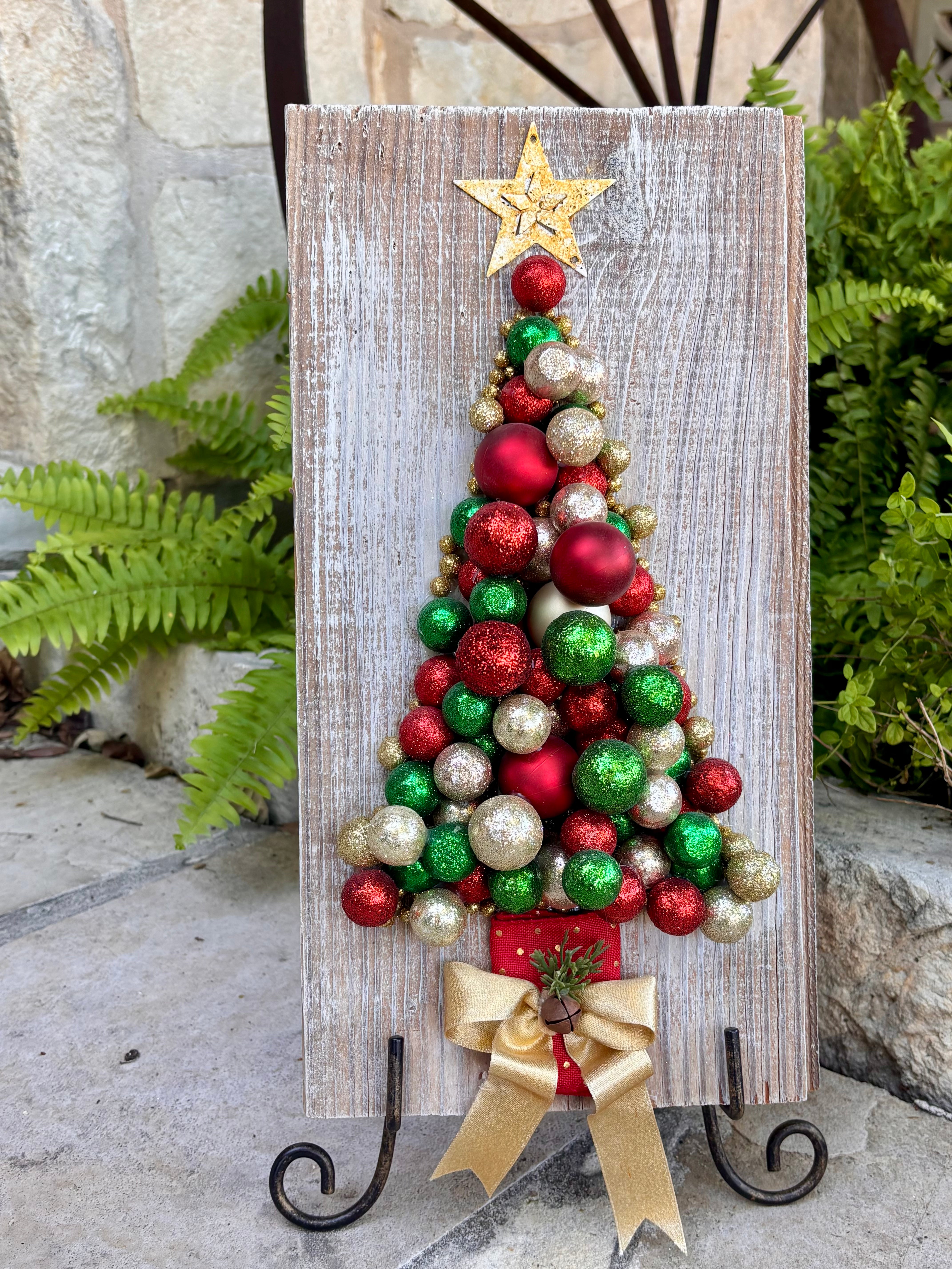 Merry and Bright Ornament Tree