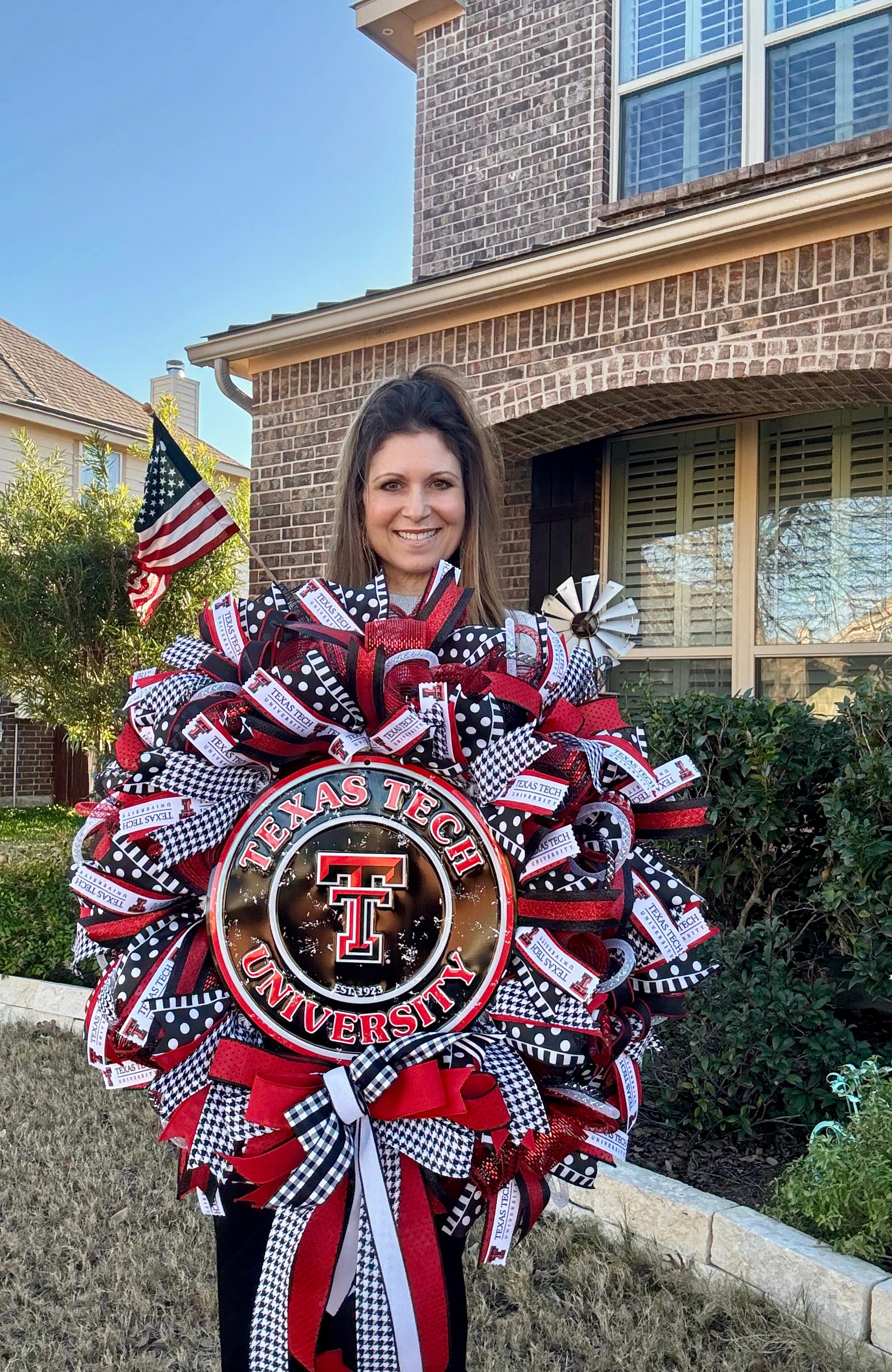 Texas Tech Ribbon Wreath