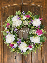 Load image into Gallery viewer, Lush Spring Floral Wreath
