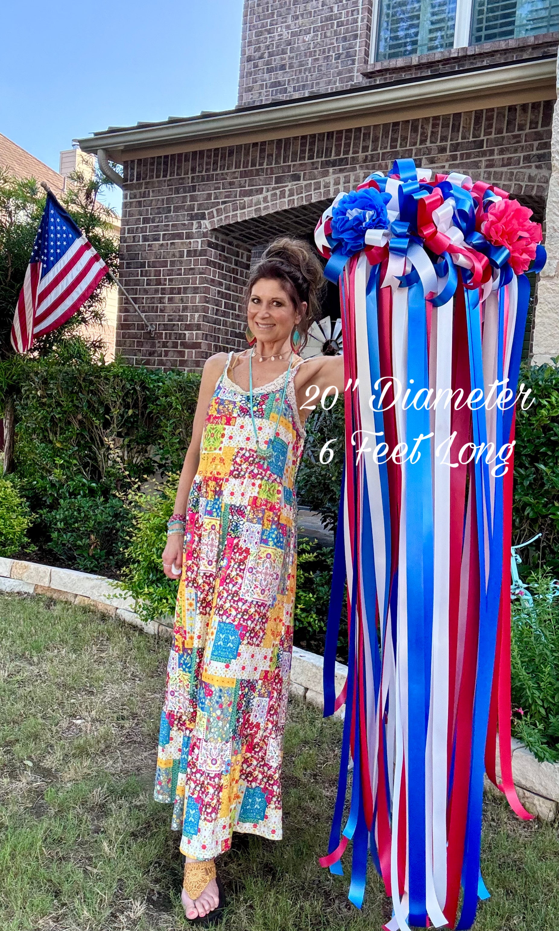 Made to Order Patriotic Wind Wreath/Tree Spinner