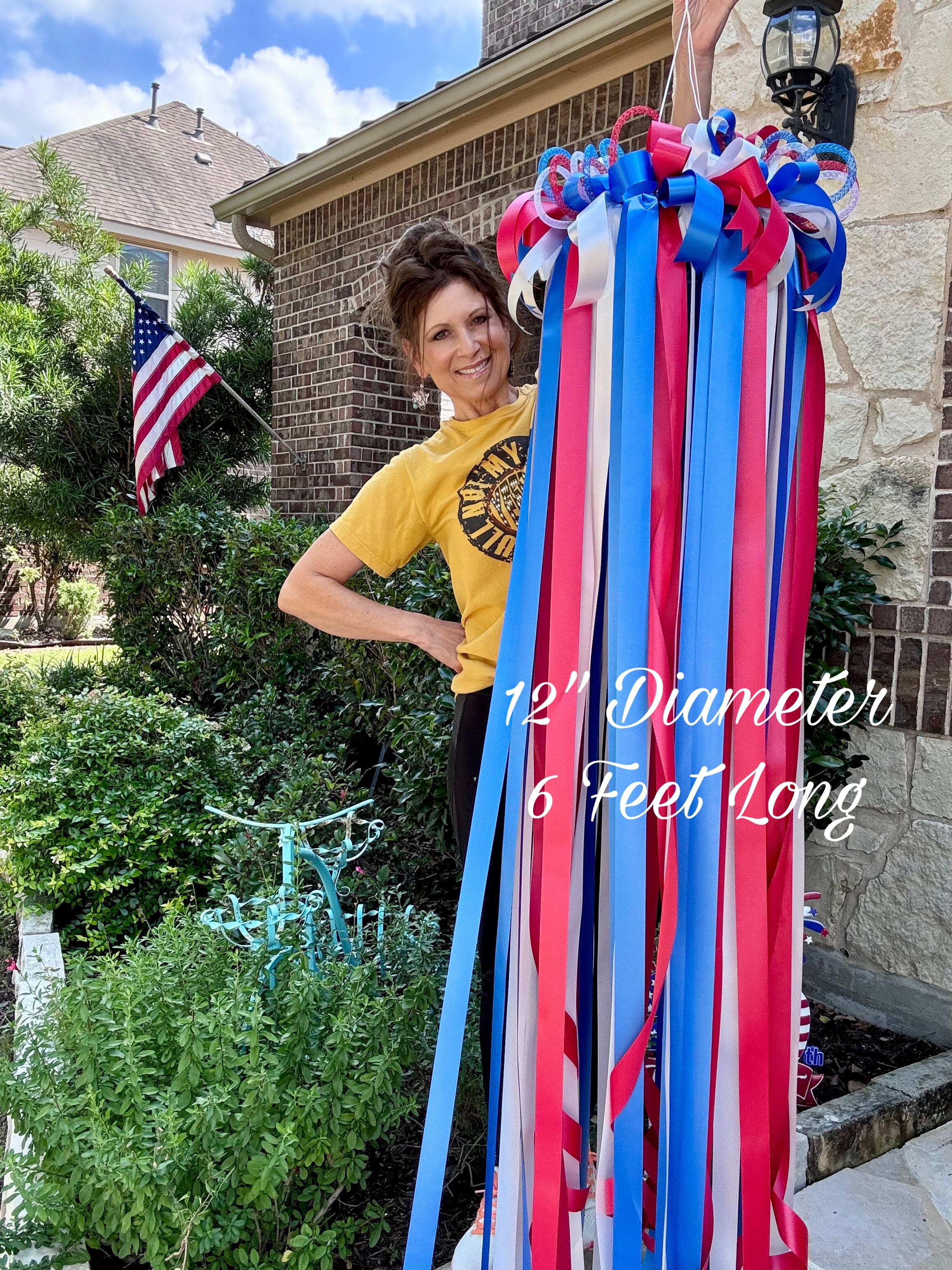 Made to Order Patriotic Wind Wreath/Tree Spinner