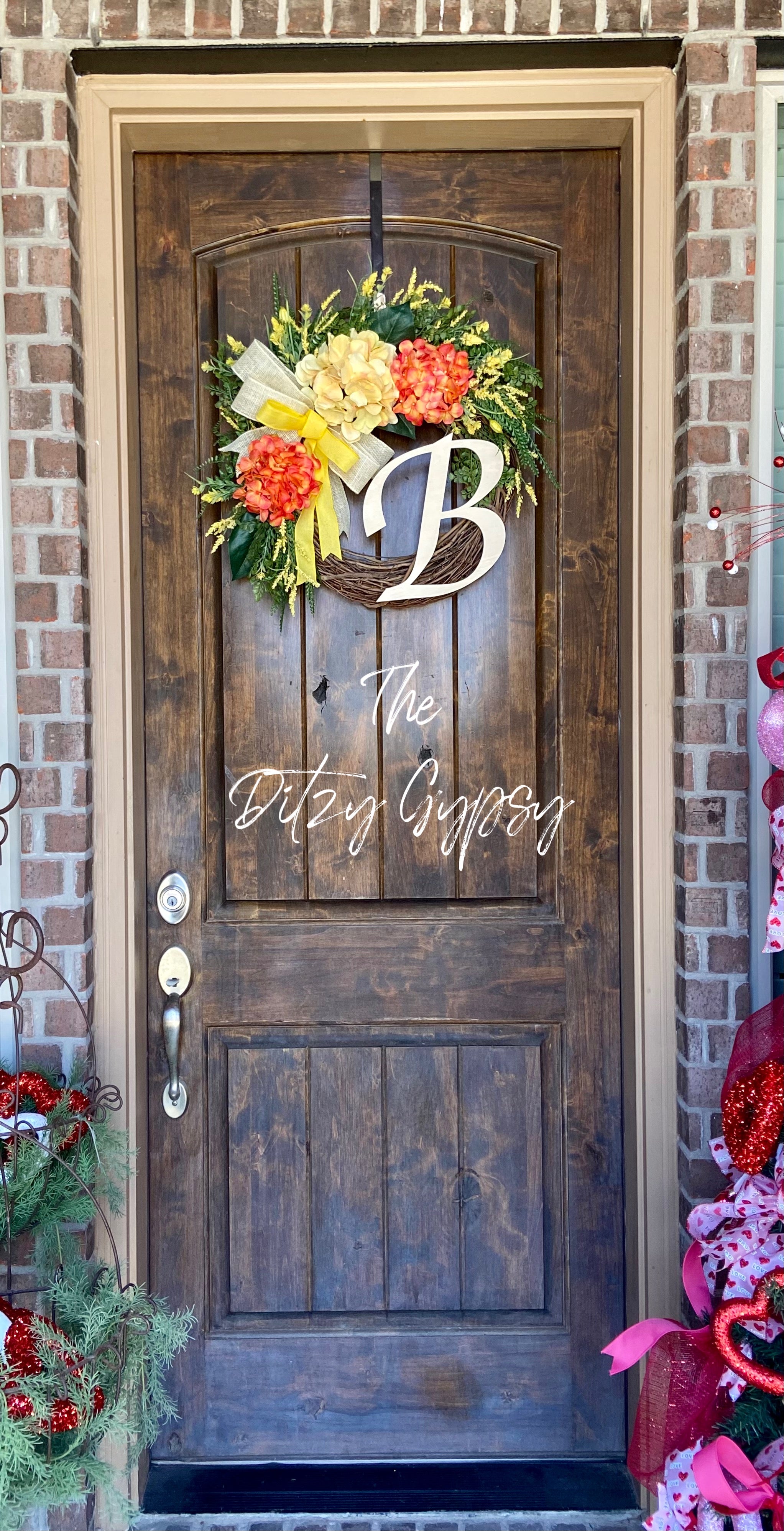 Made to Order Monogram Grapevine Wreath