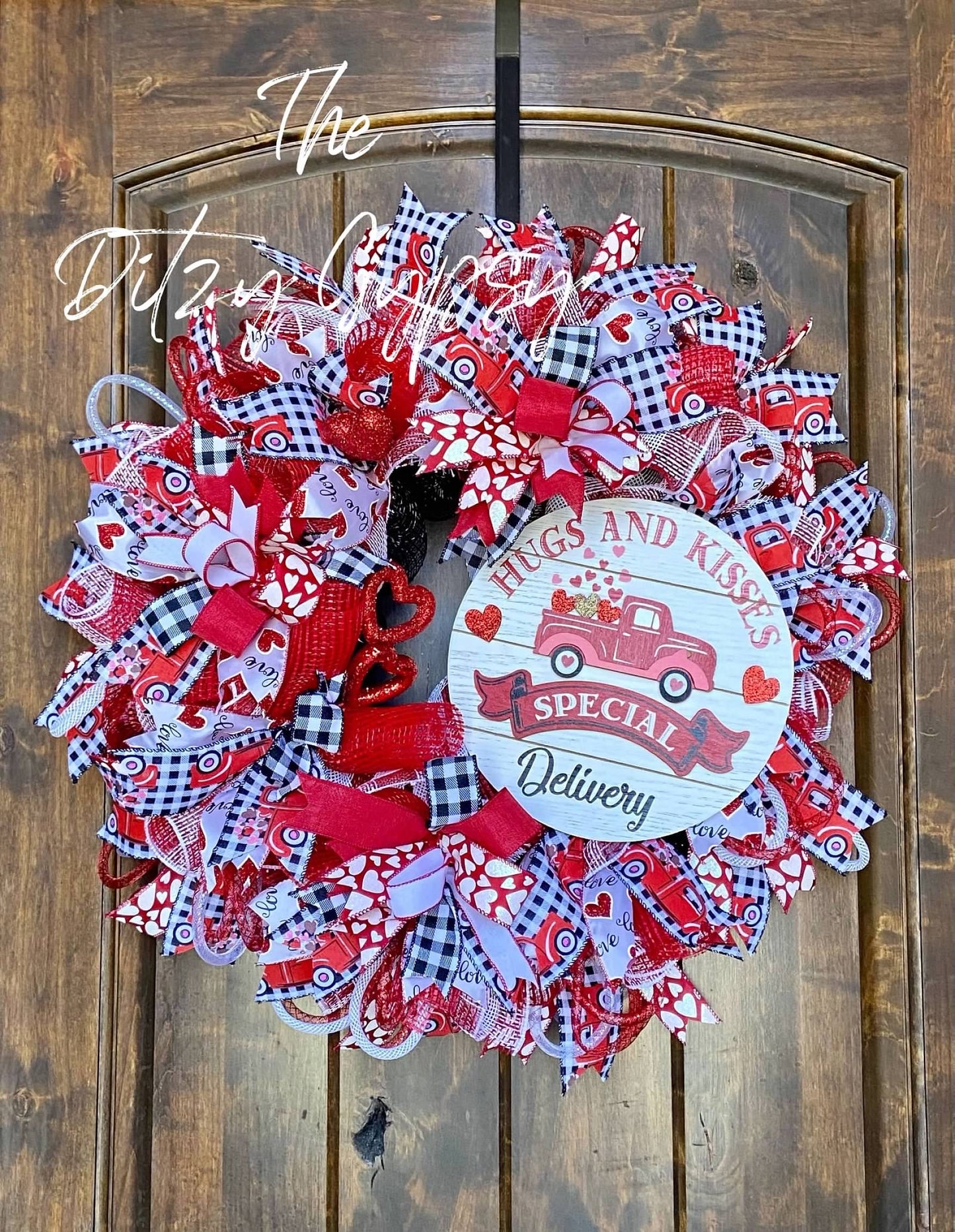 Made to Order Extra Full Valentines Ribbon Wreath