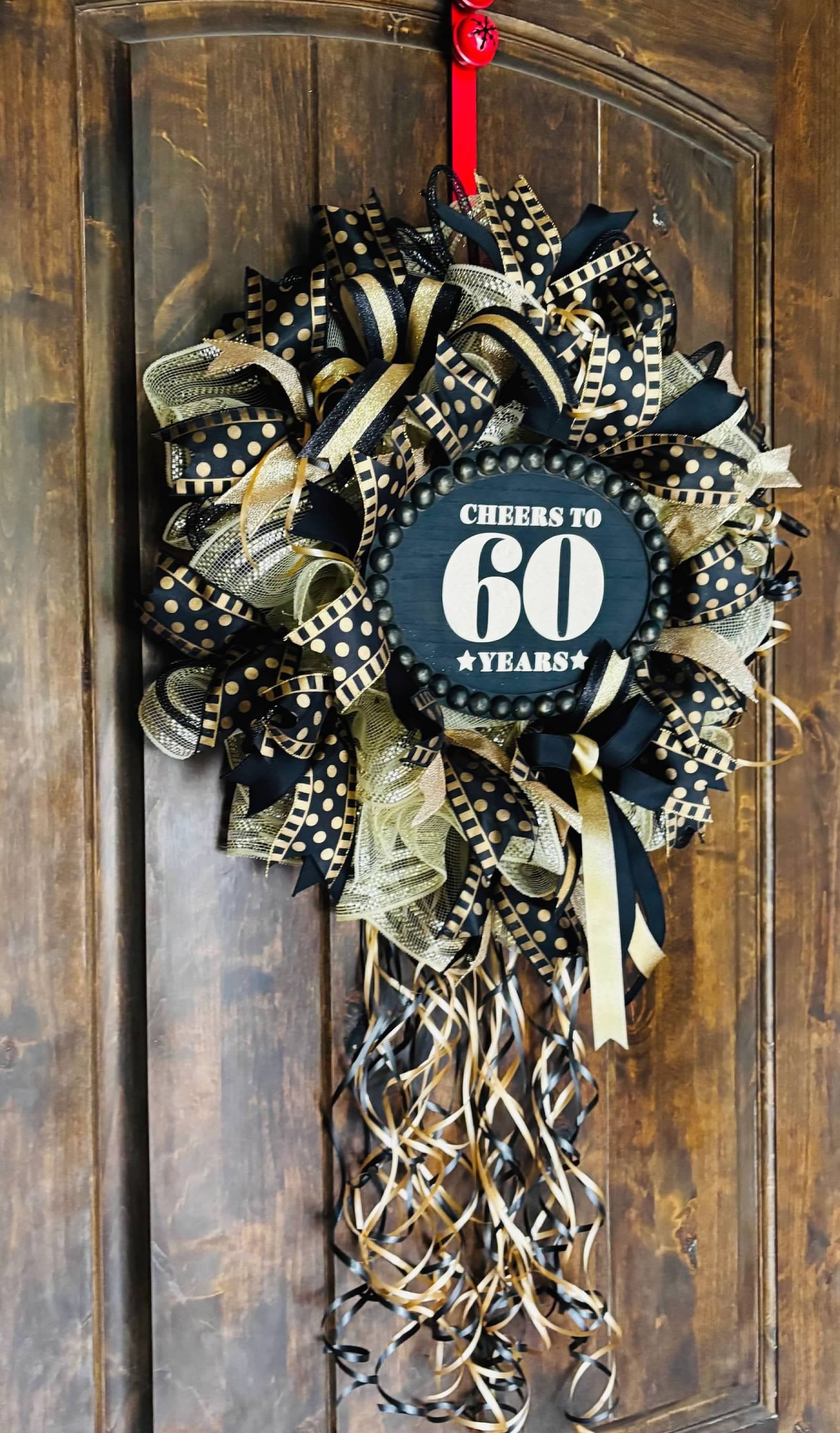 Personalized Milestone Birthday Wreath