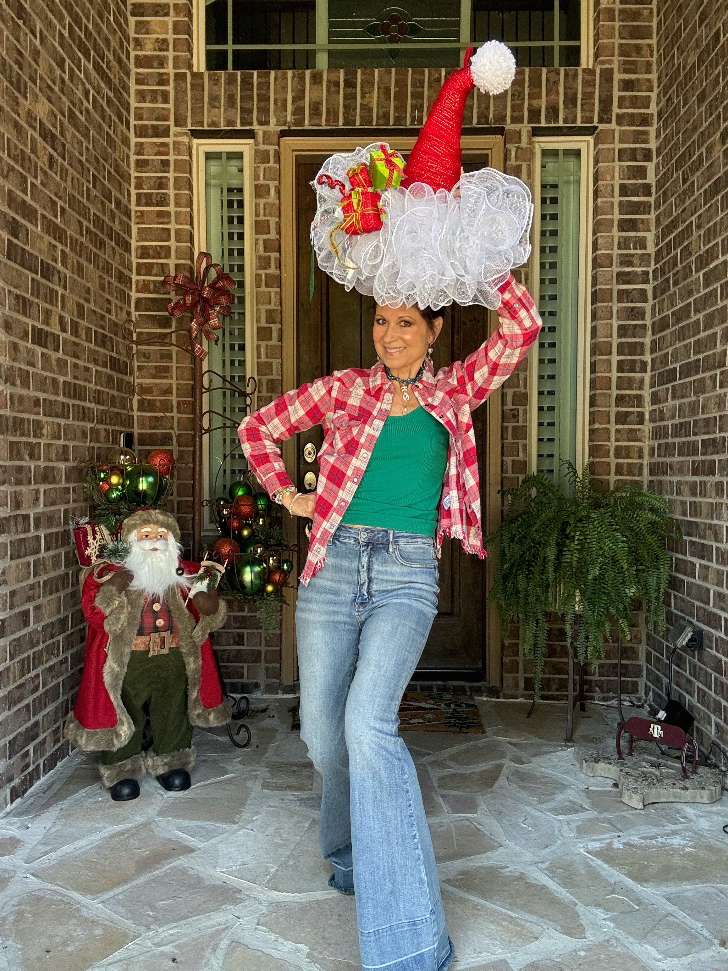 Santa Hat Wreath