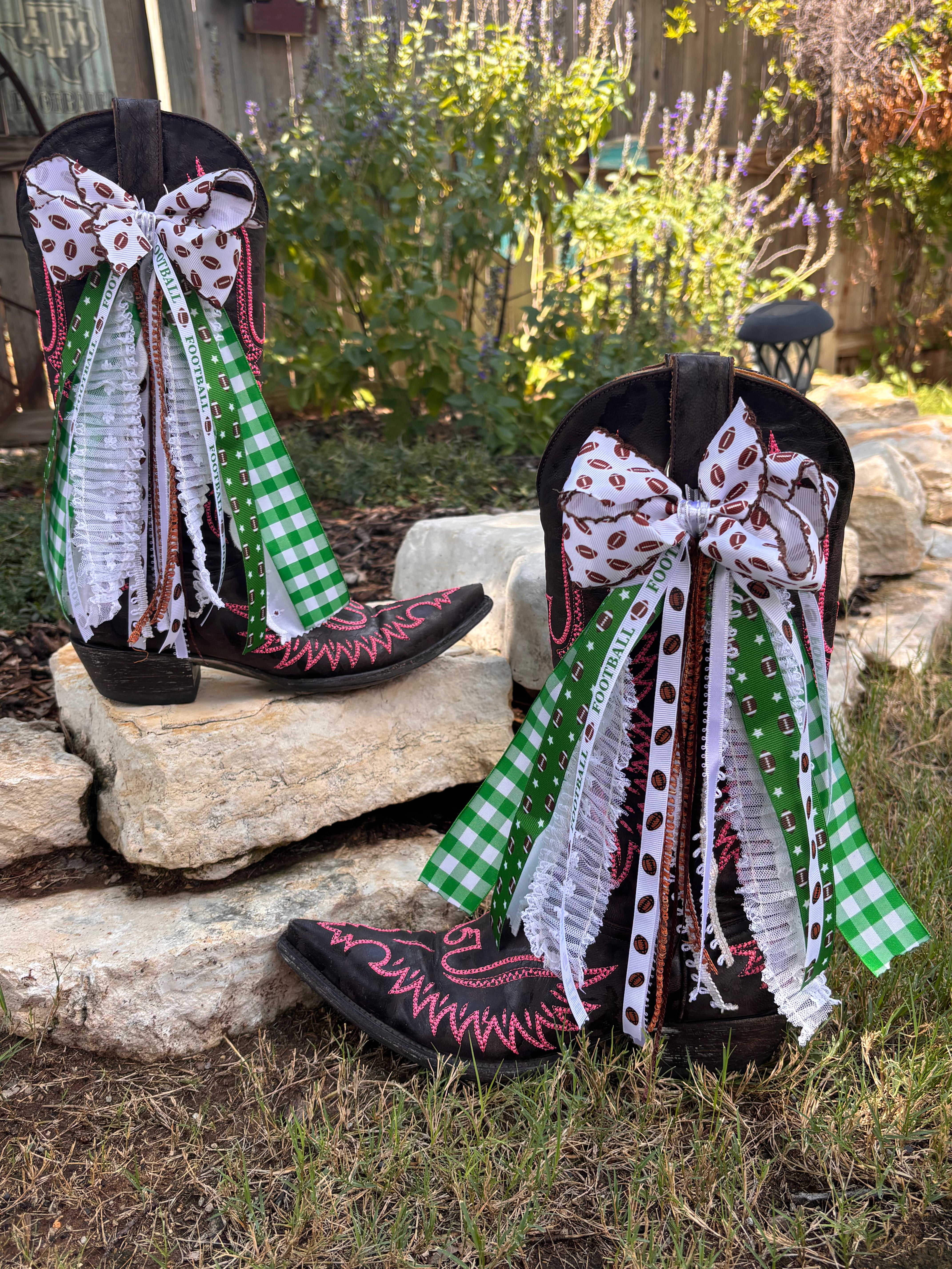 Already Made Game Day Boot Bows