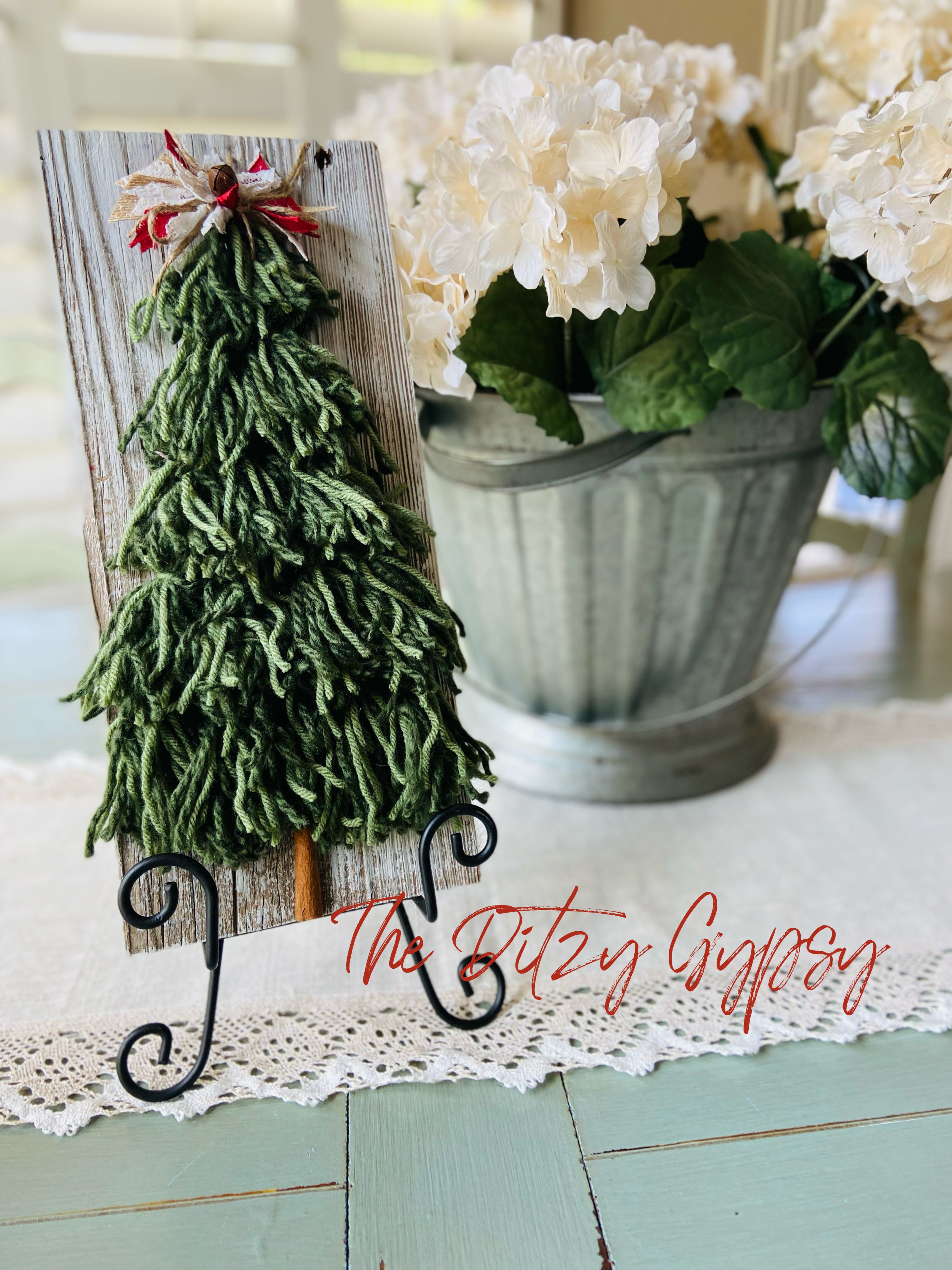 Tassel Tree on Barn Wood