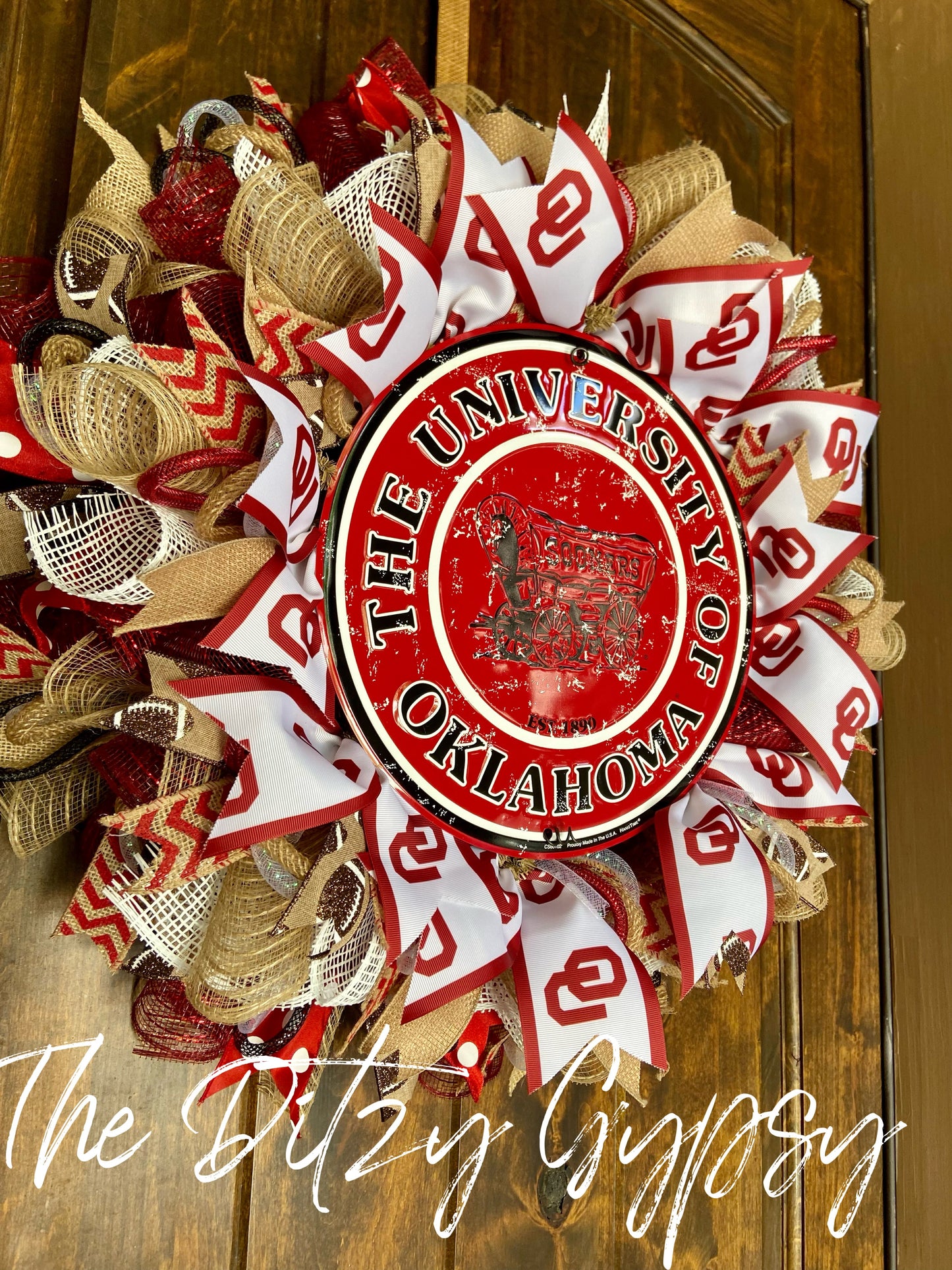 Made to Order University of Oklahoma Wreath