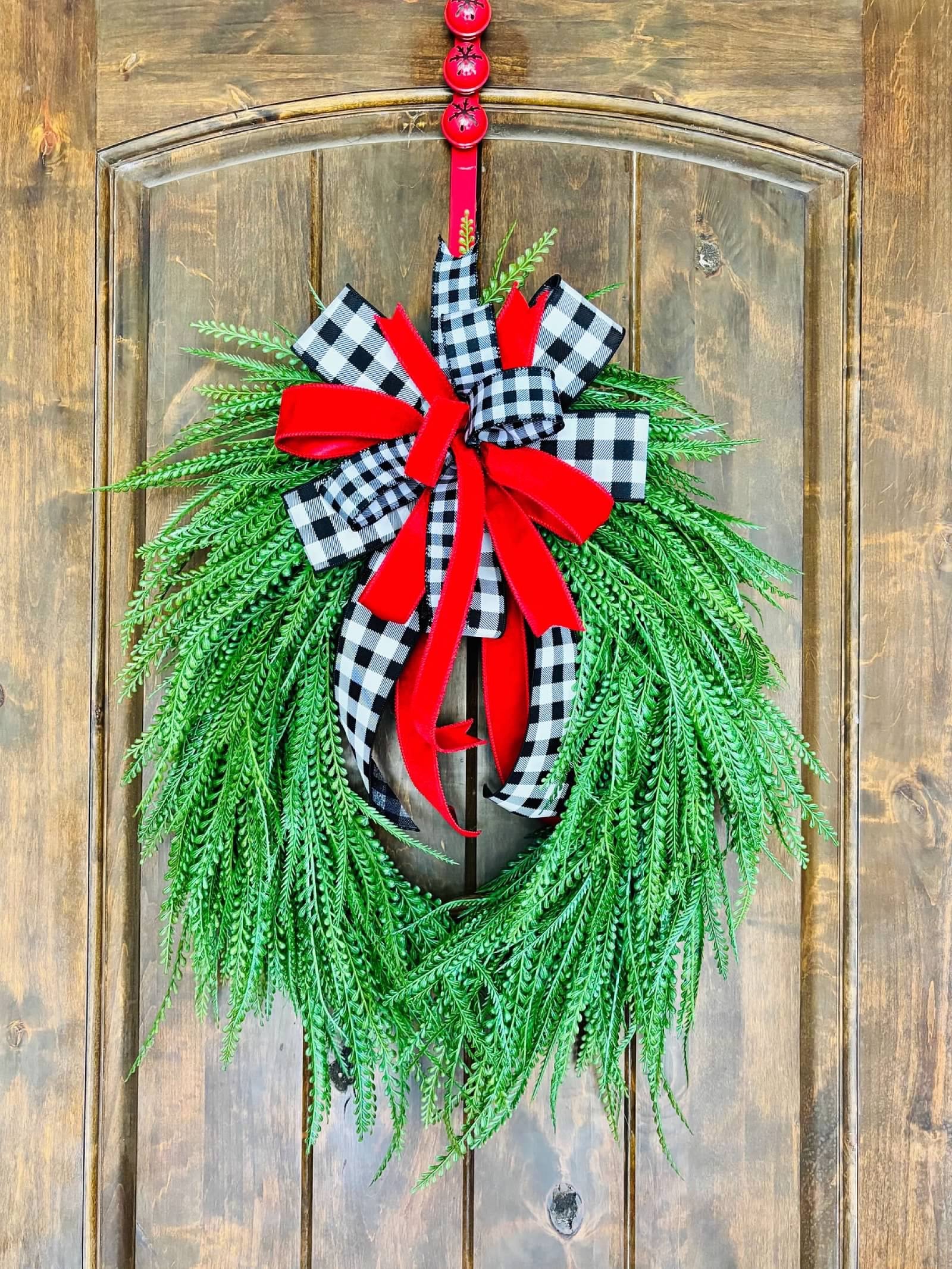 Made to Order Button Fern Interchangeable Christmas Bow