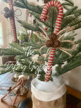 Load image into Gallery viewer, Primitive Candy Cane Ornament
