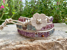Load image into Gallery viewer, Custom Leather Triple-Wrap Bracelet
