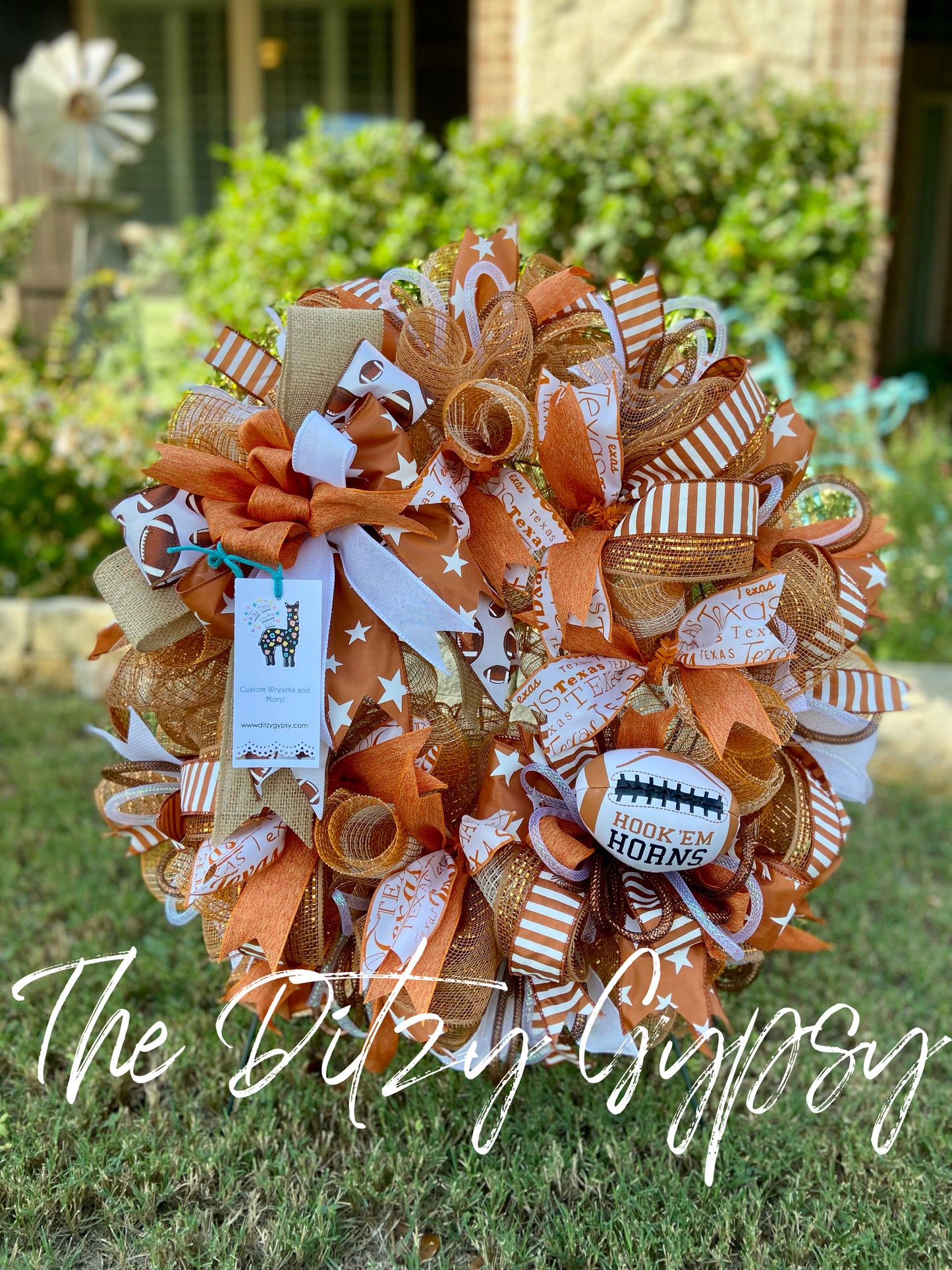 Made to Order Texas Ribbon Wreath