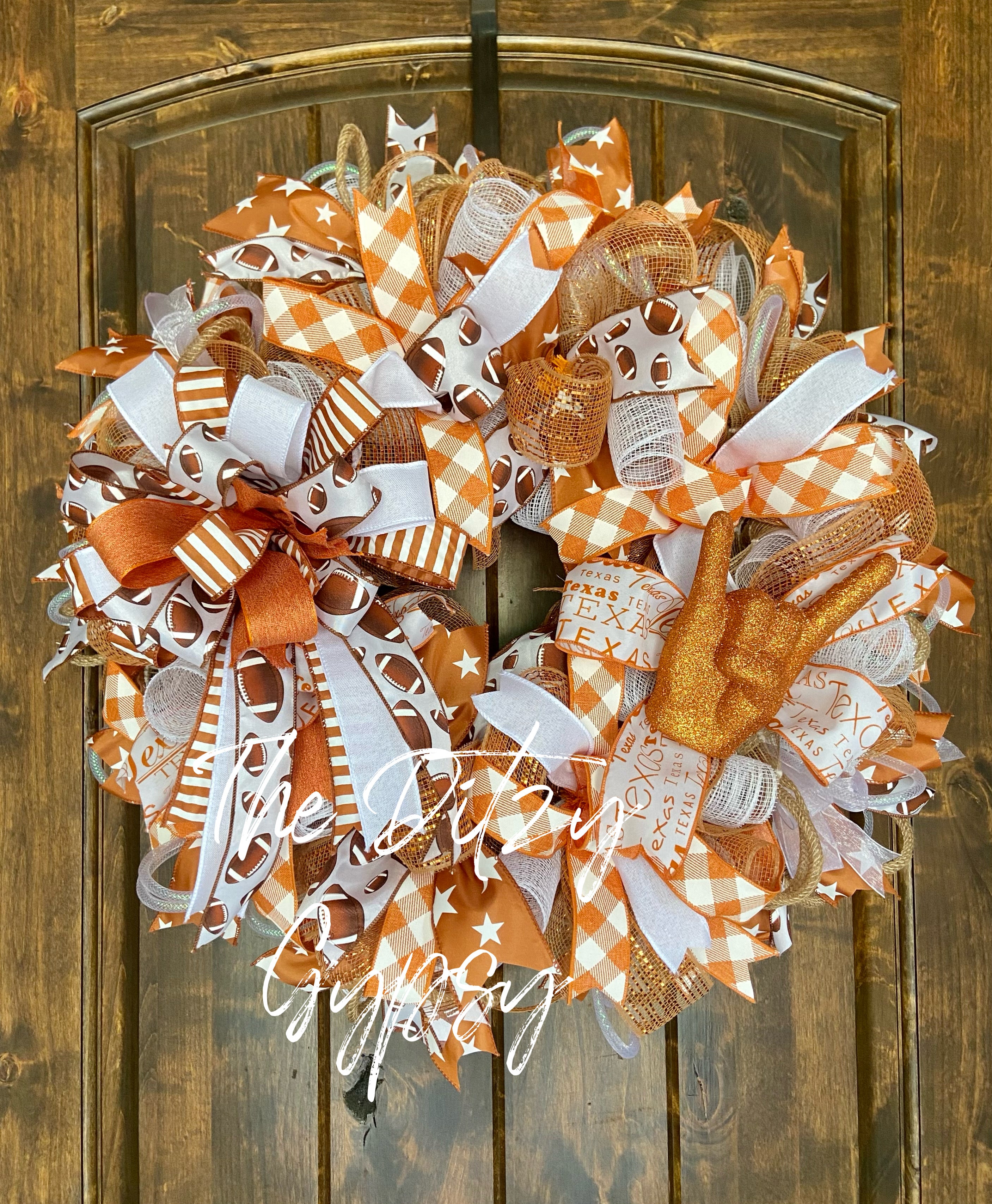 Made to Order Texas Ribbon Wreath